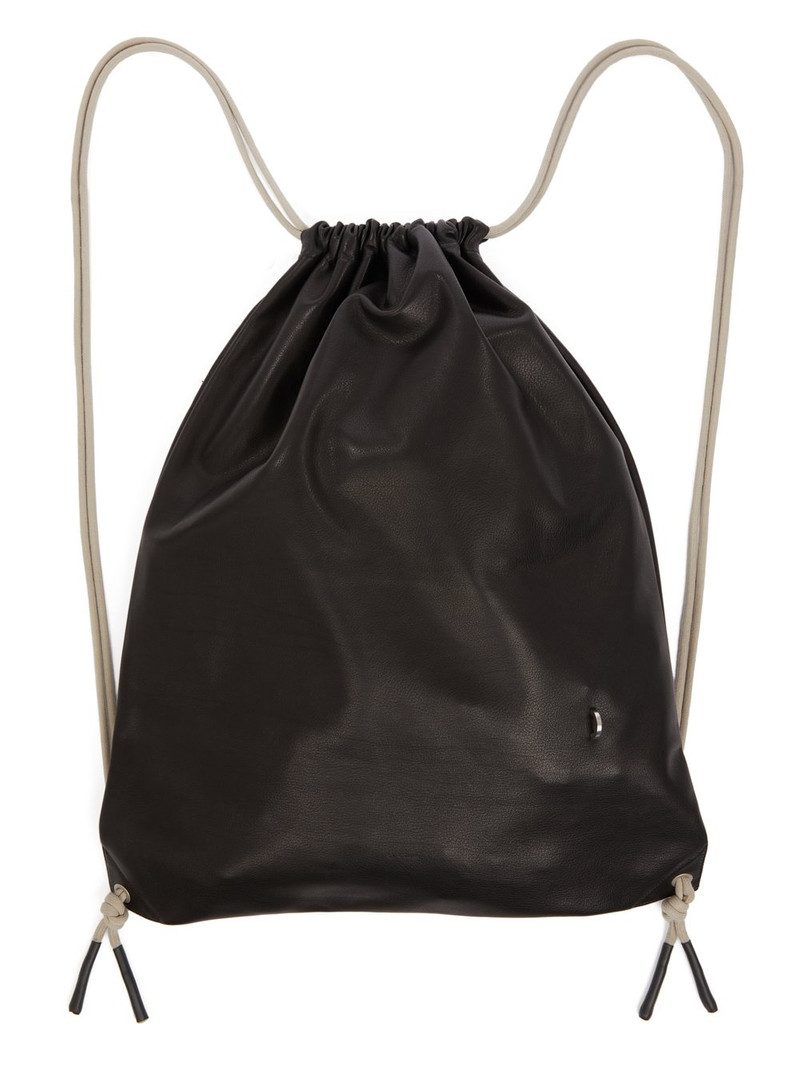 drawstring leather backpack 1