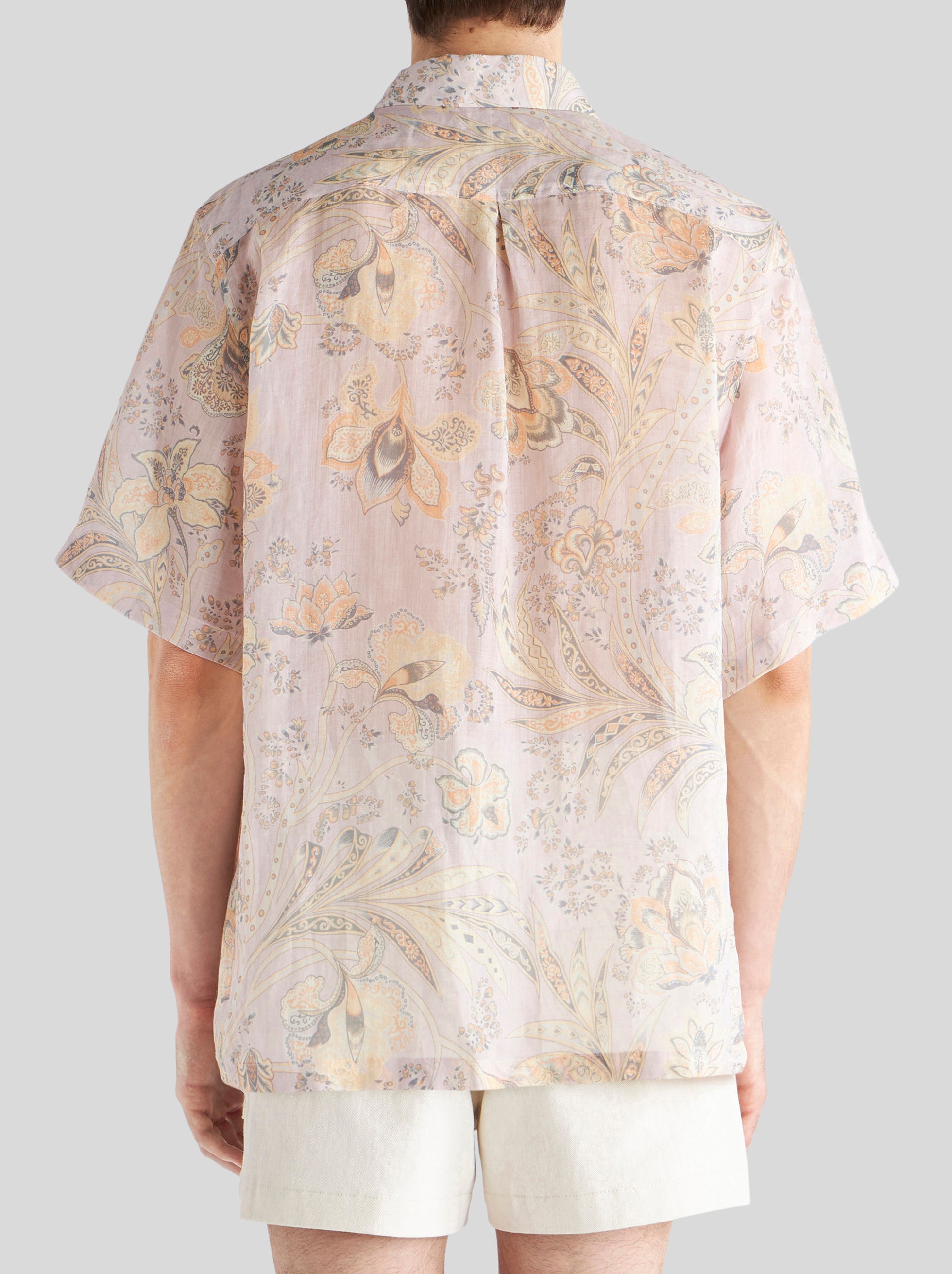 SHORT-SLEEVED LEAFY SHIRT - 4