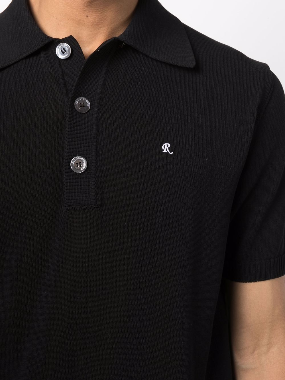 cotton fine-knit polo shirt - 5