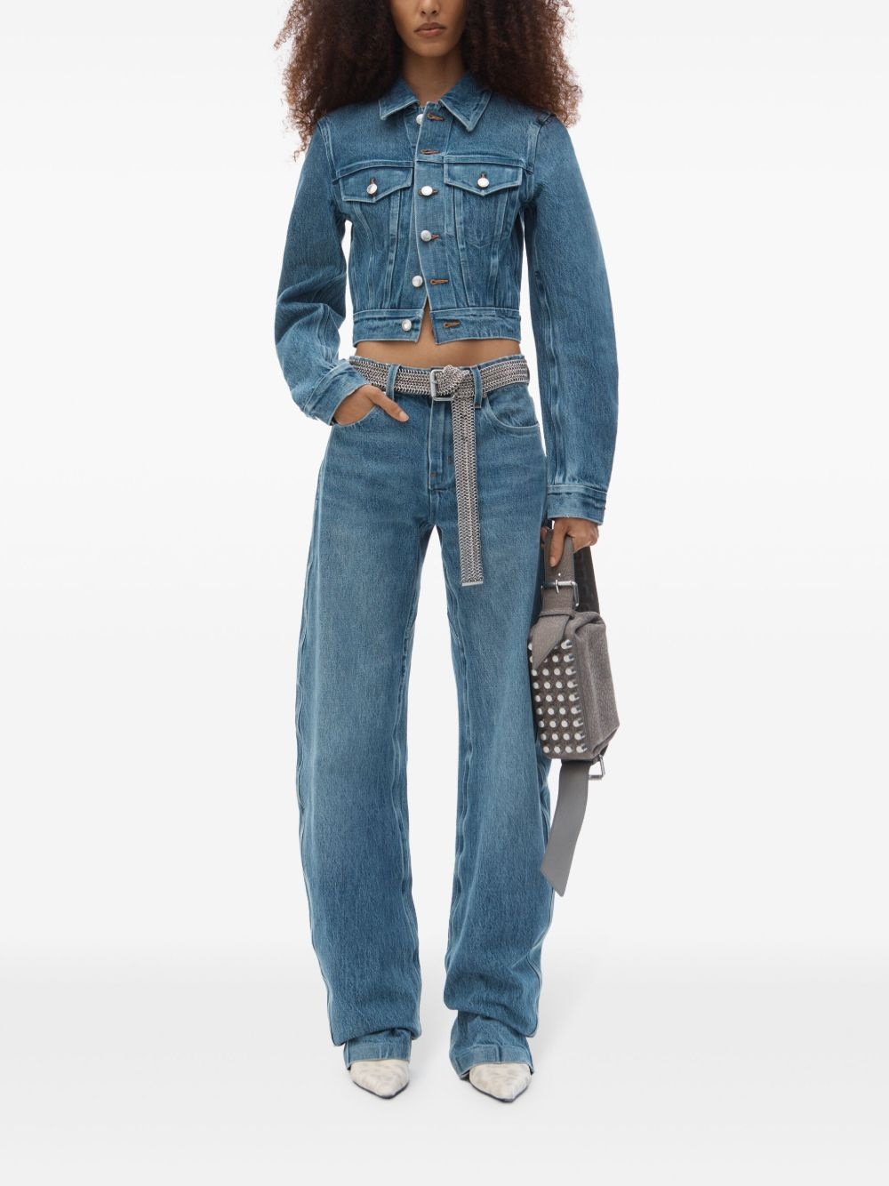 bonded-seams denim jacket - 2