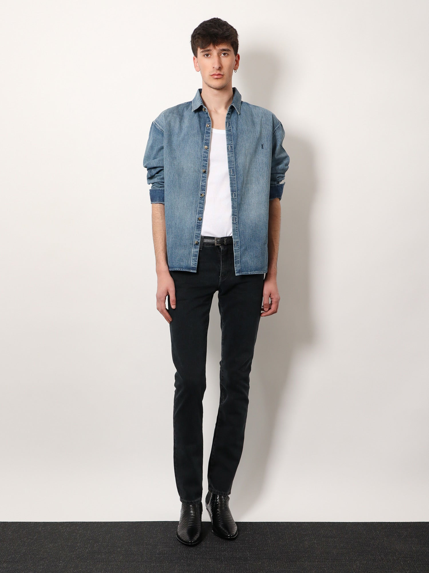 Saint Laurent Cassandre Denim Shirt - 2