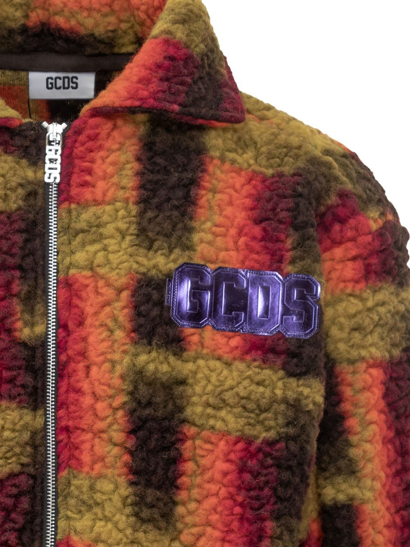 teddy-texture zip jacket 4