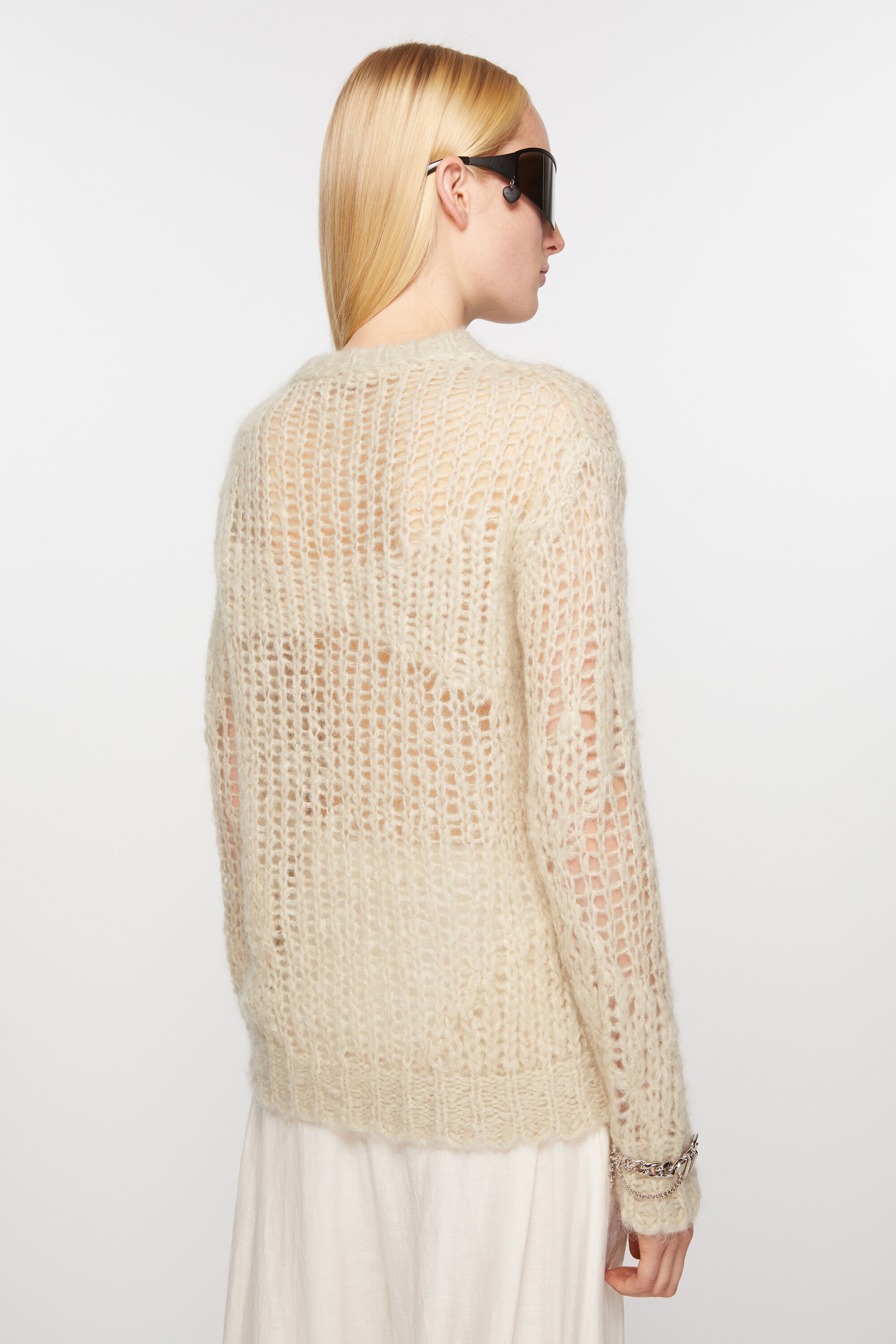 Mohair blend jumper - Sand beige - 3