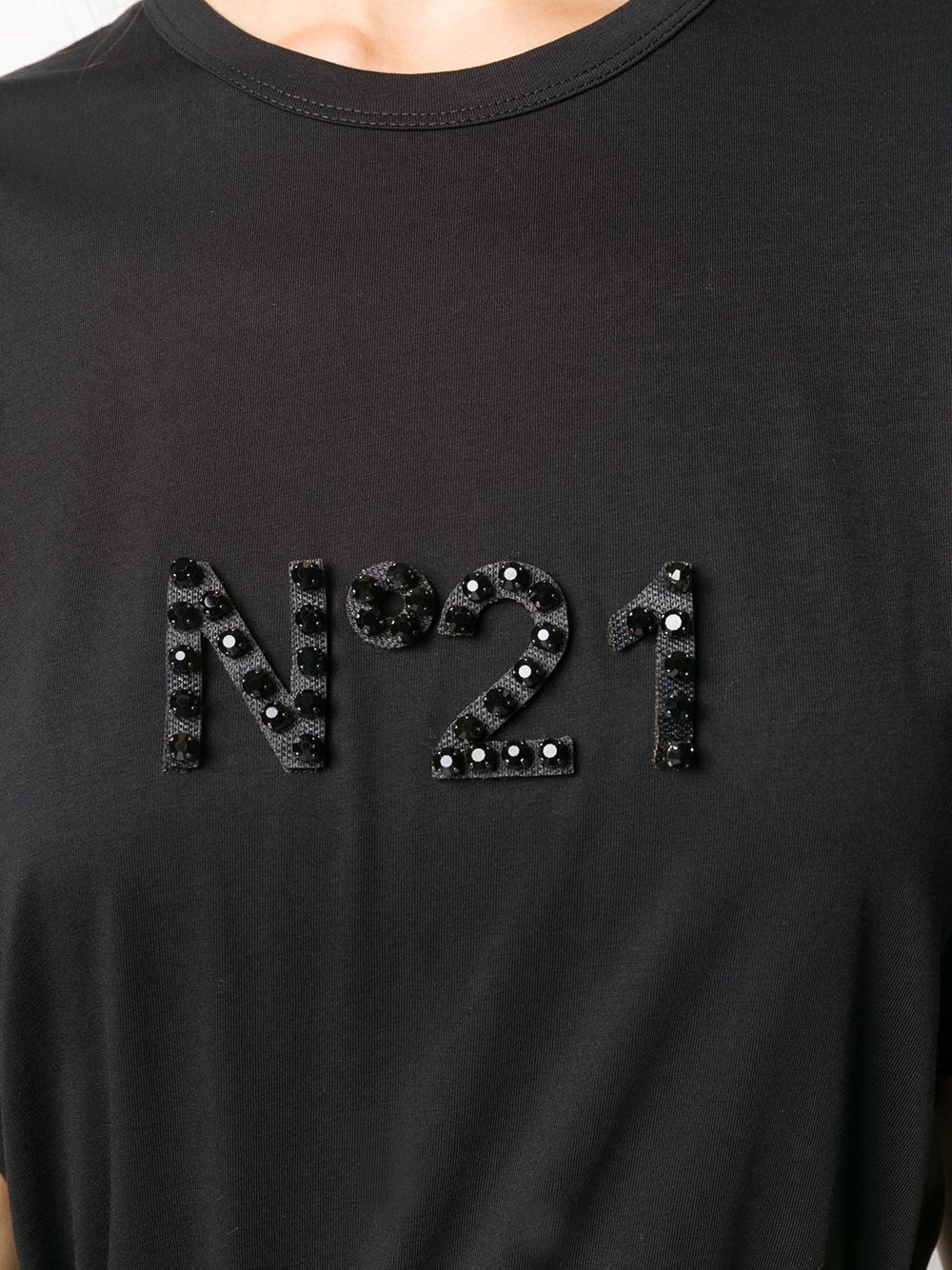 logo-embellished oversize T-shirt - 5