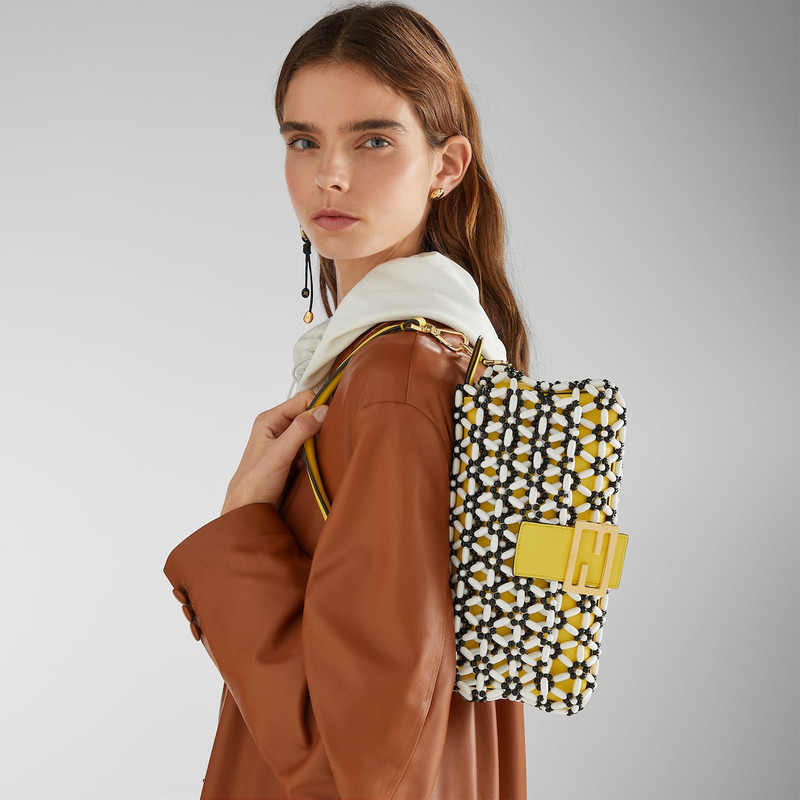 Baguette® Beaded and leather bag 4