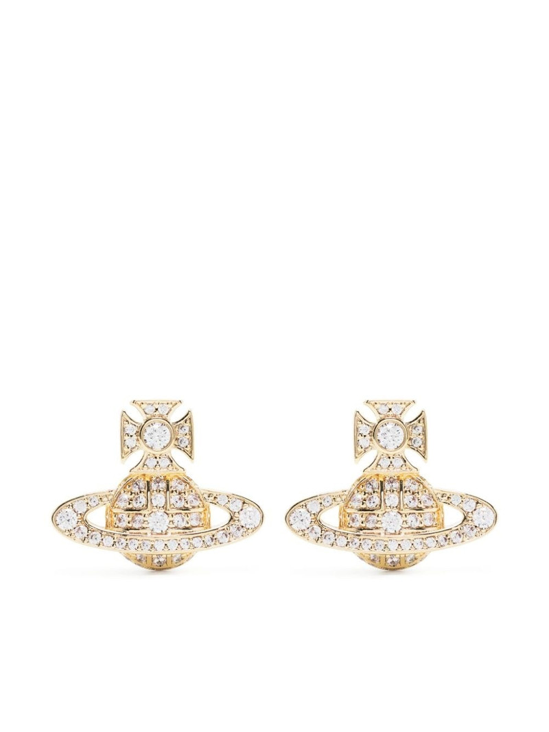 Orb crystal-embellished stud earrings 1