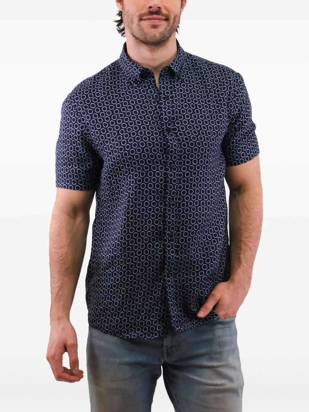 patterned shirt - 1