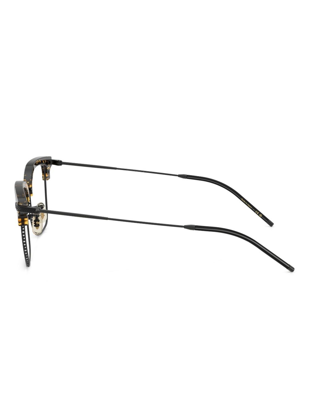 tortoiseshell square-frame glasses - 3