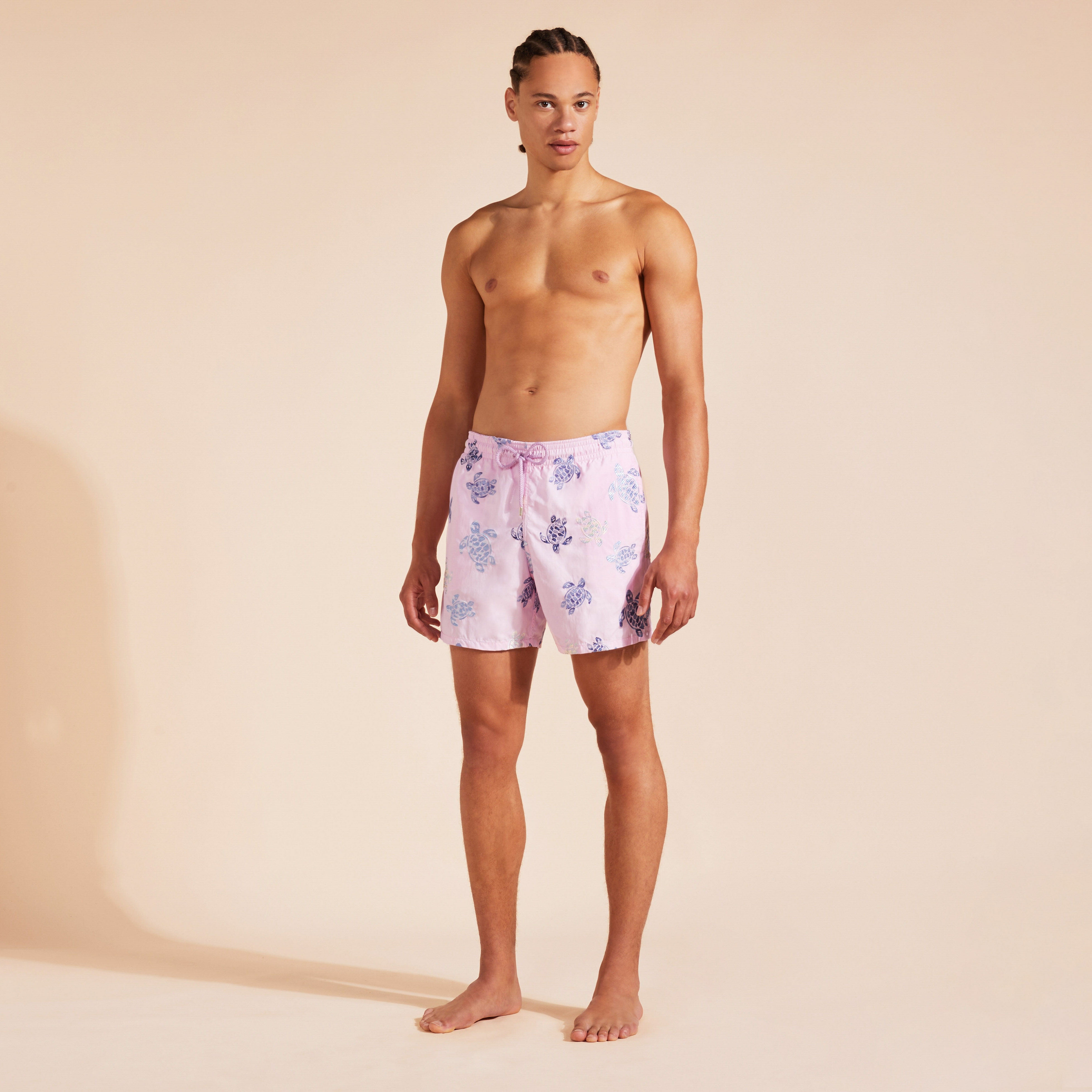 Men Swim Shorts Embroidered Tortue Multicolore - Limited Edition - 3