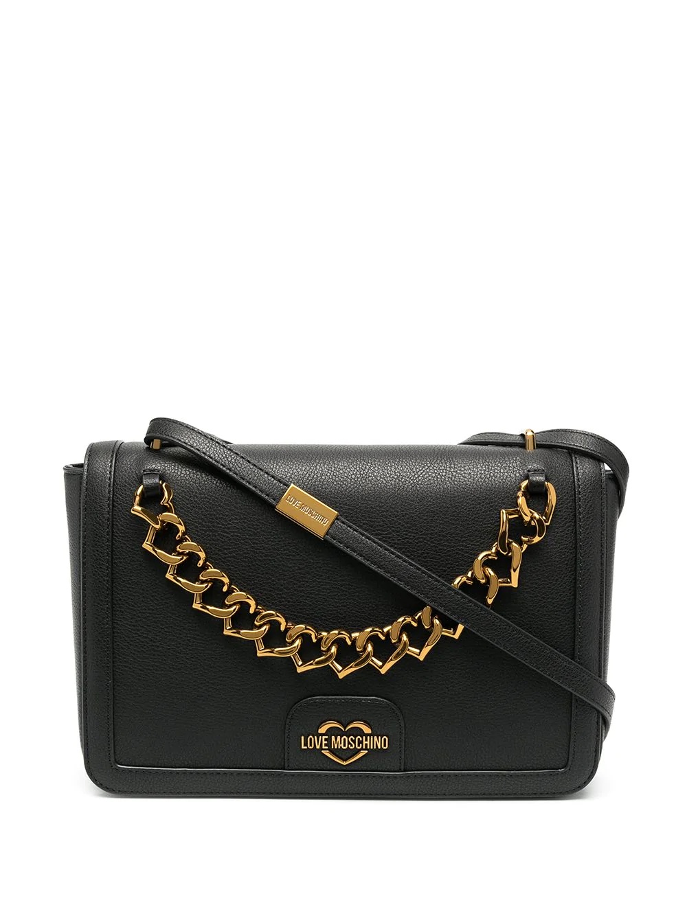 chain heart crossbody bag - 1