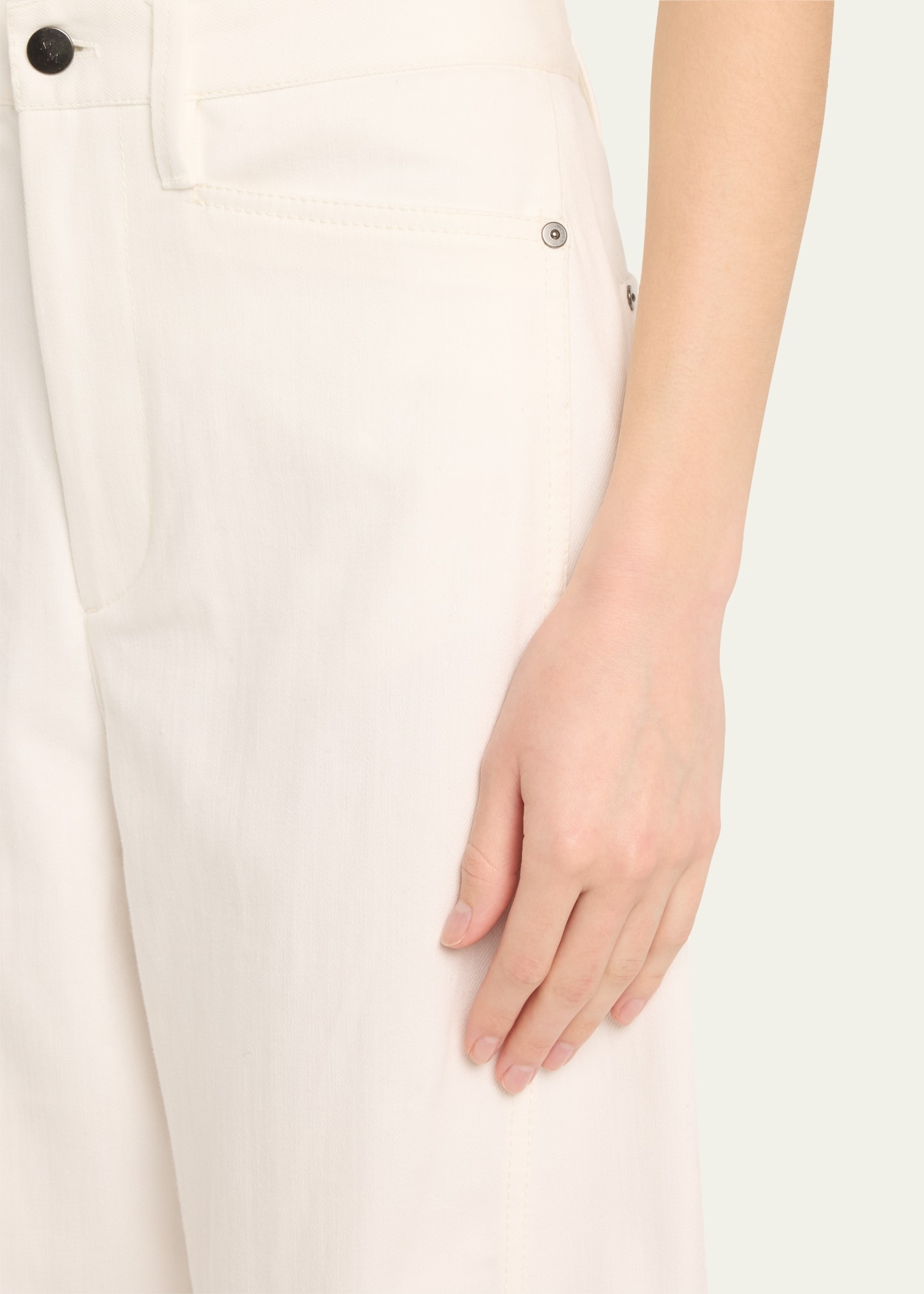 Mid-Rise Barrel-Leg Crop Jeans - 5