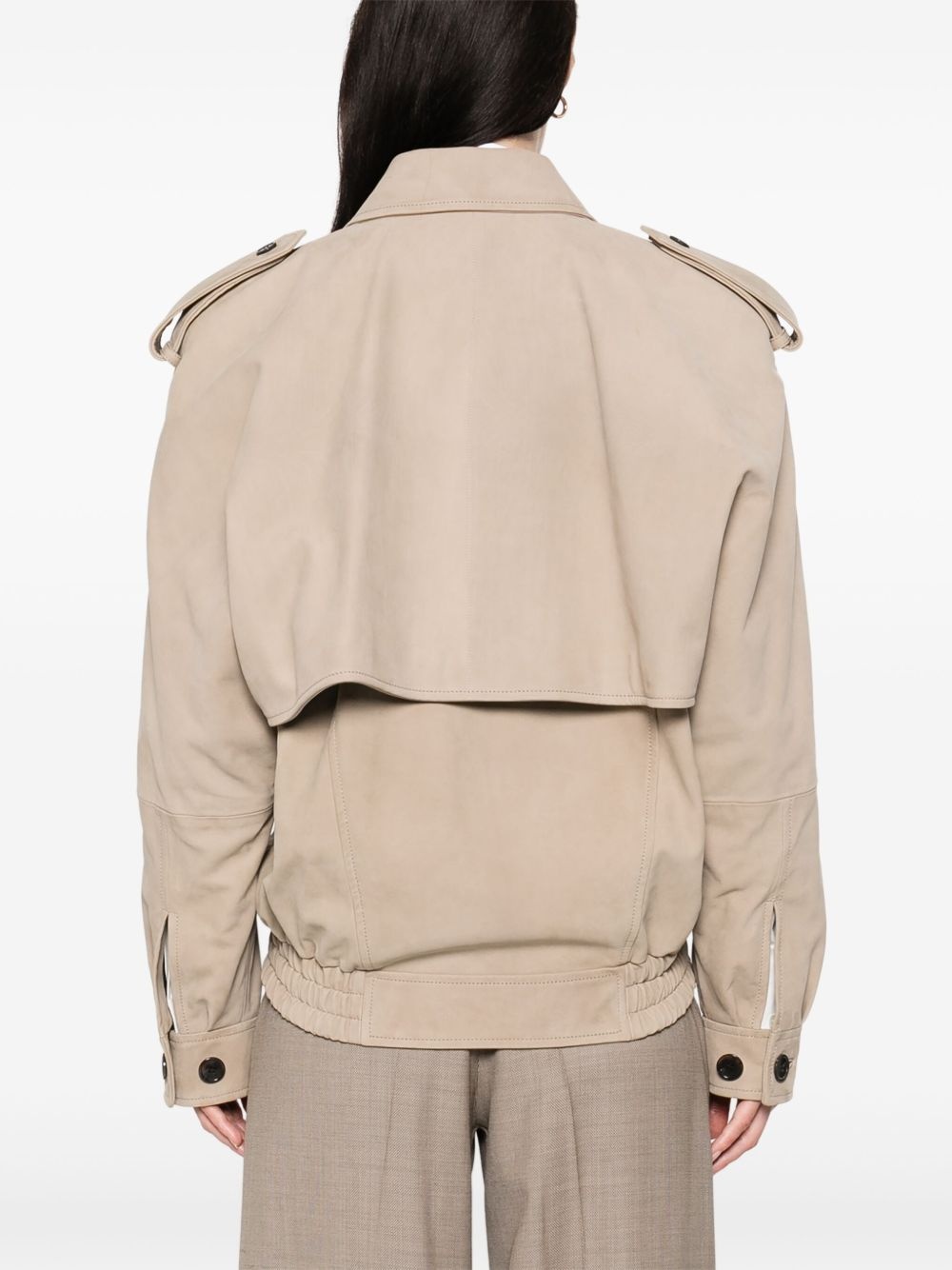 suede bomber jacket - 4