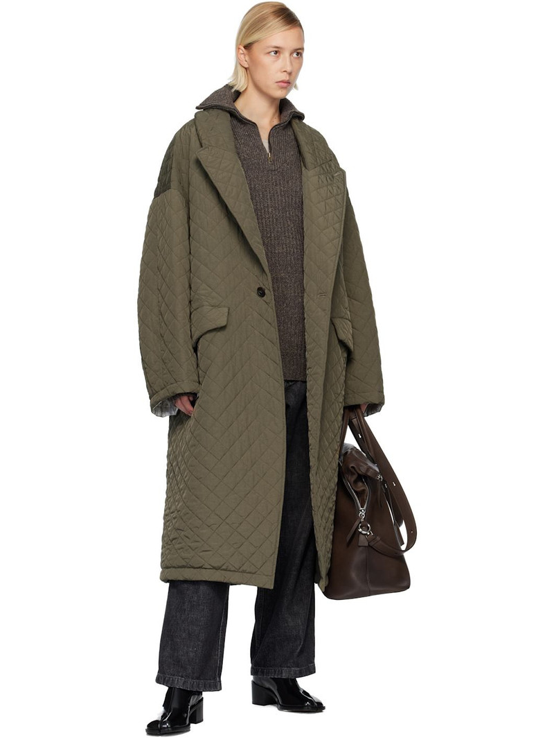 Maison Margiela Green Quilted Coat outlook