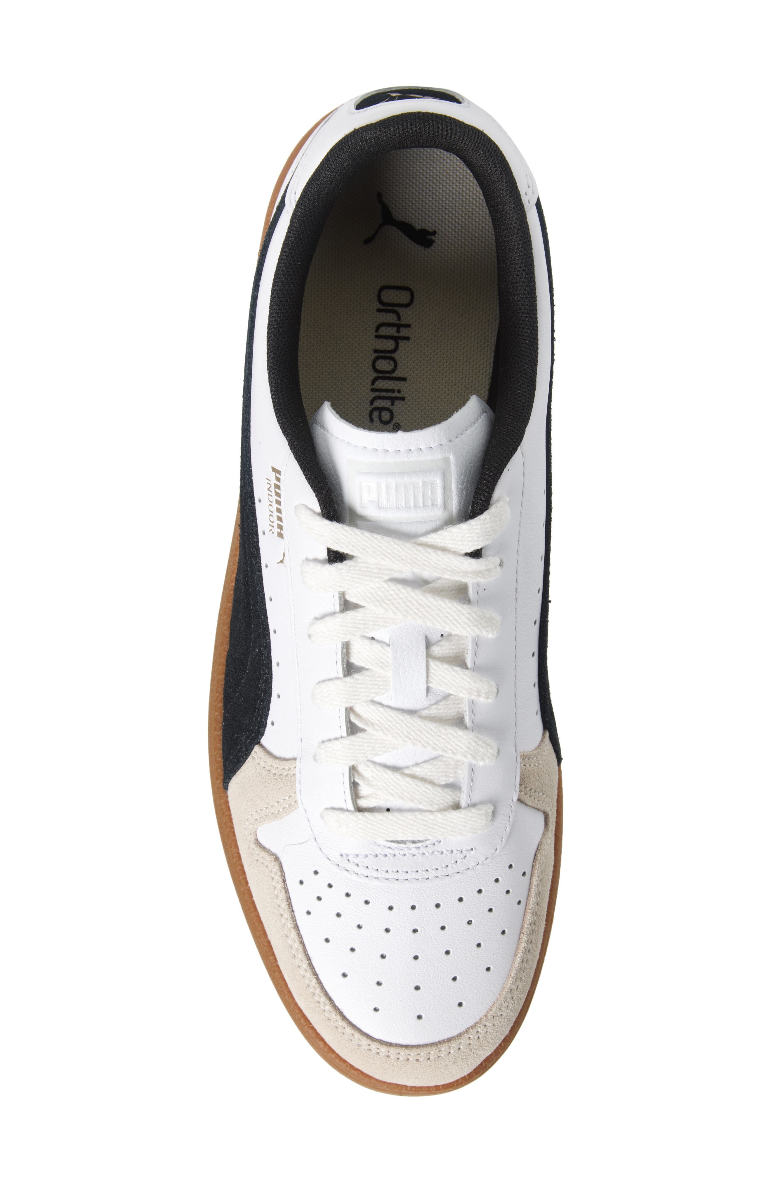 PUMA Indoor Sneaker in Puma White-Puma Black-Gum at Nordstrom - 5