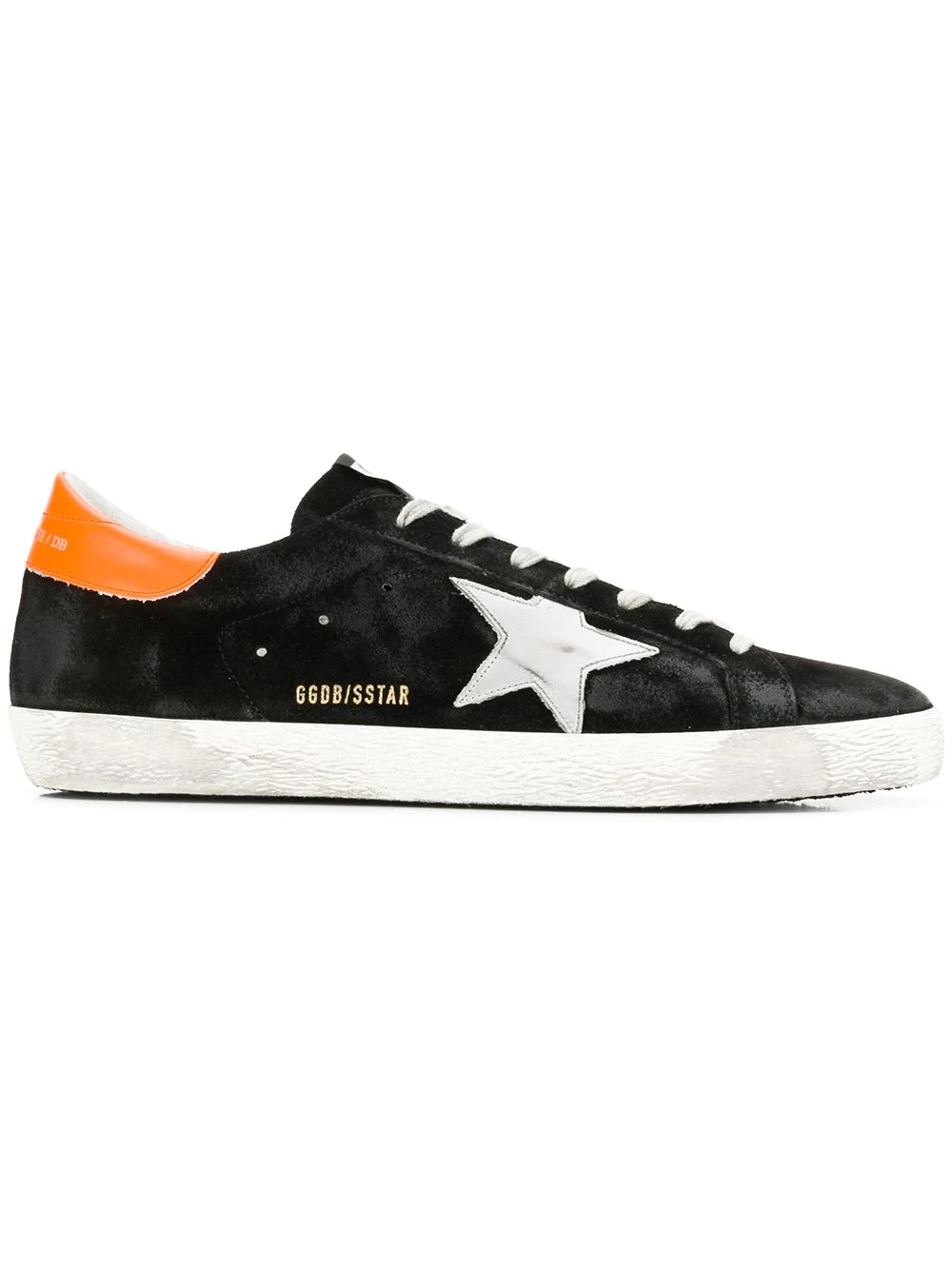 distressed superstar sneakers - 1