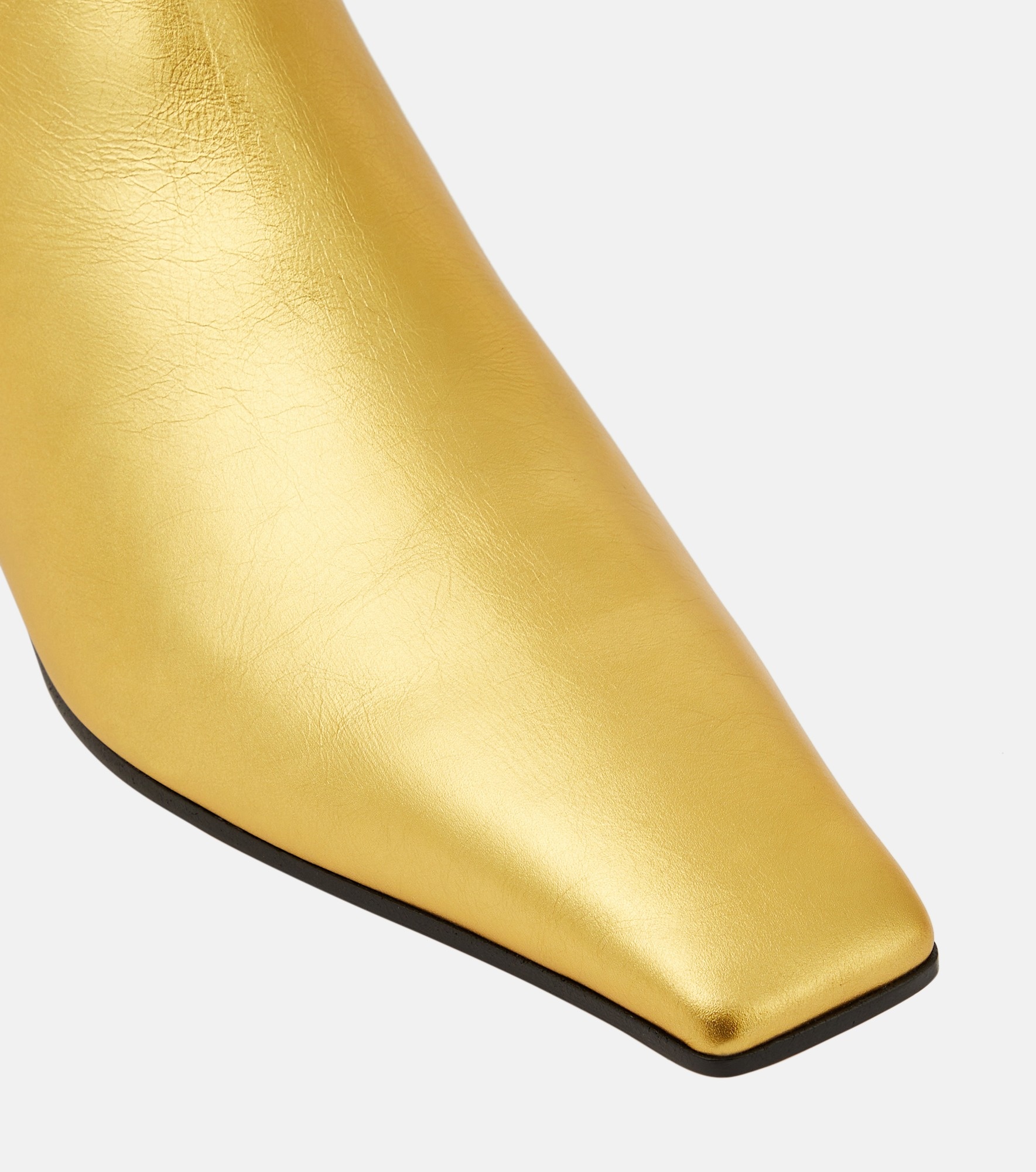 Marfa metallic leather ankle boots - 6