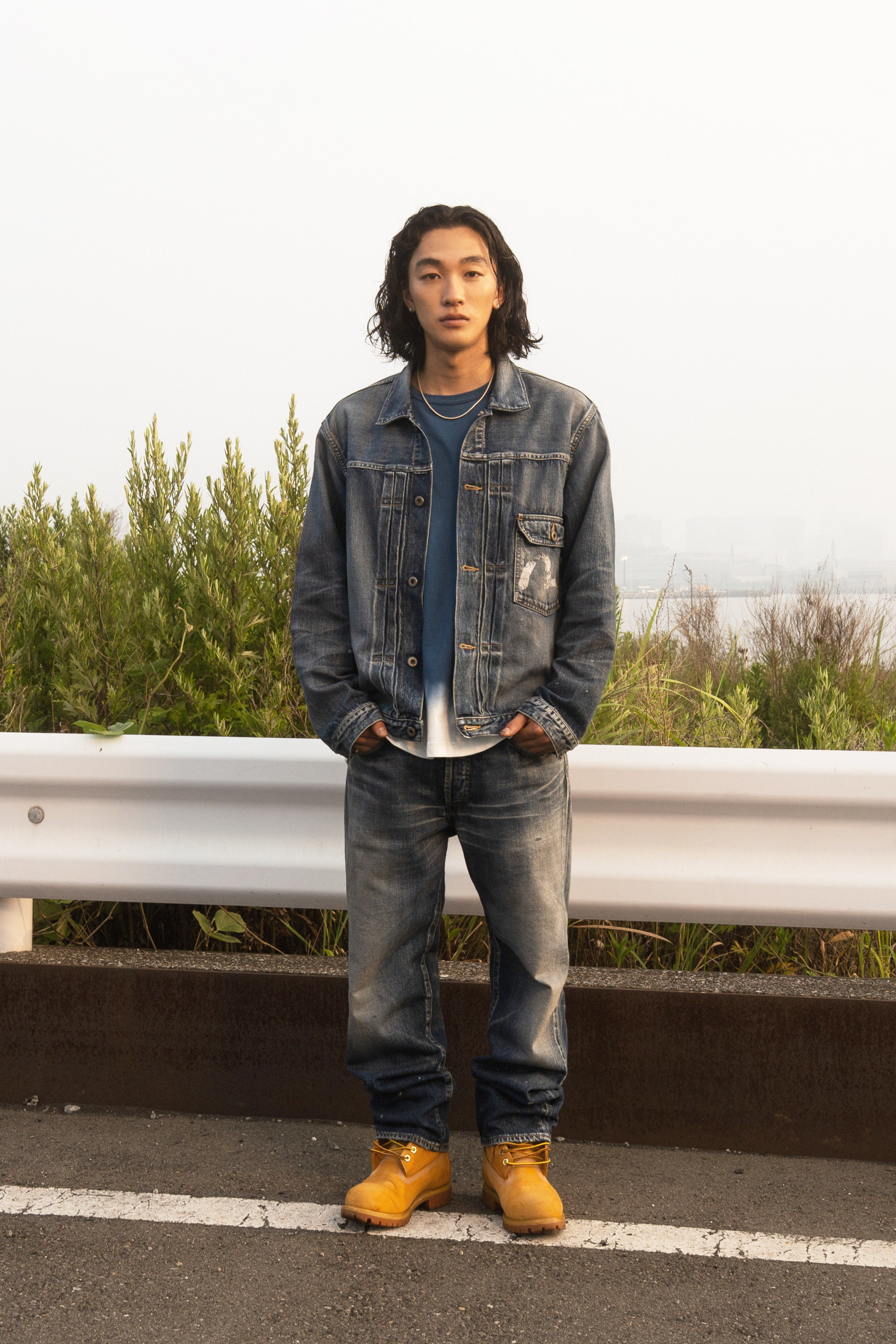 Washed Seagull Print Regular Fit Jeans - 14