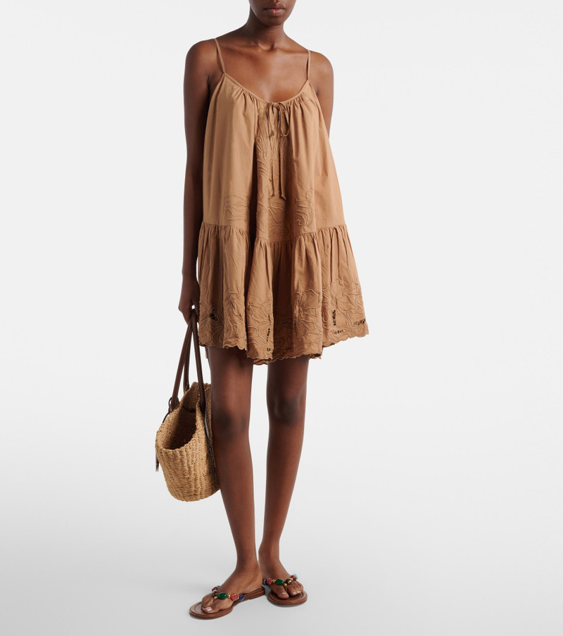juliet dunn Embroidered cotton minidress outlook