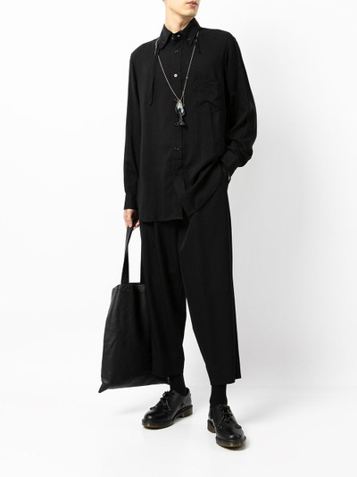 Yohji Yamamoto strap-detail shirt outlook