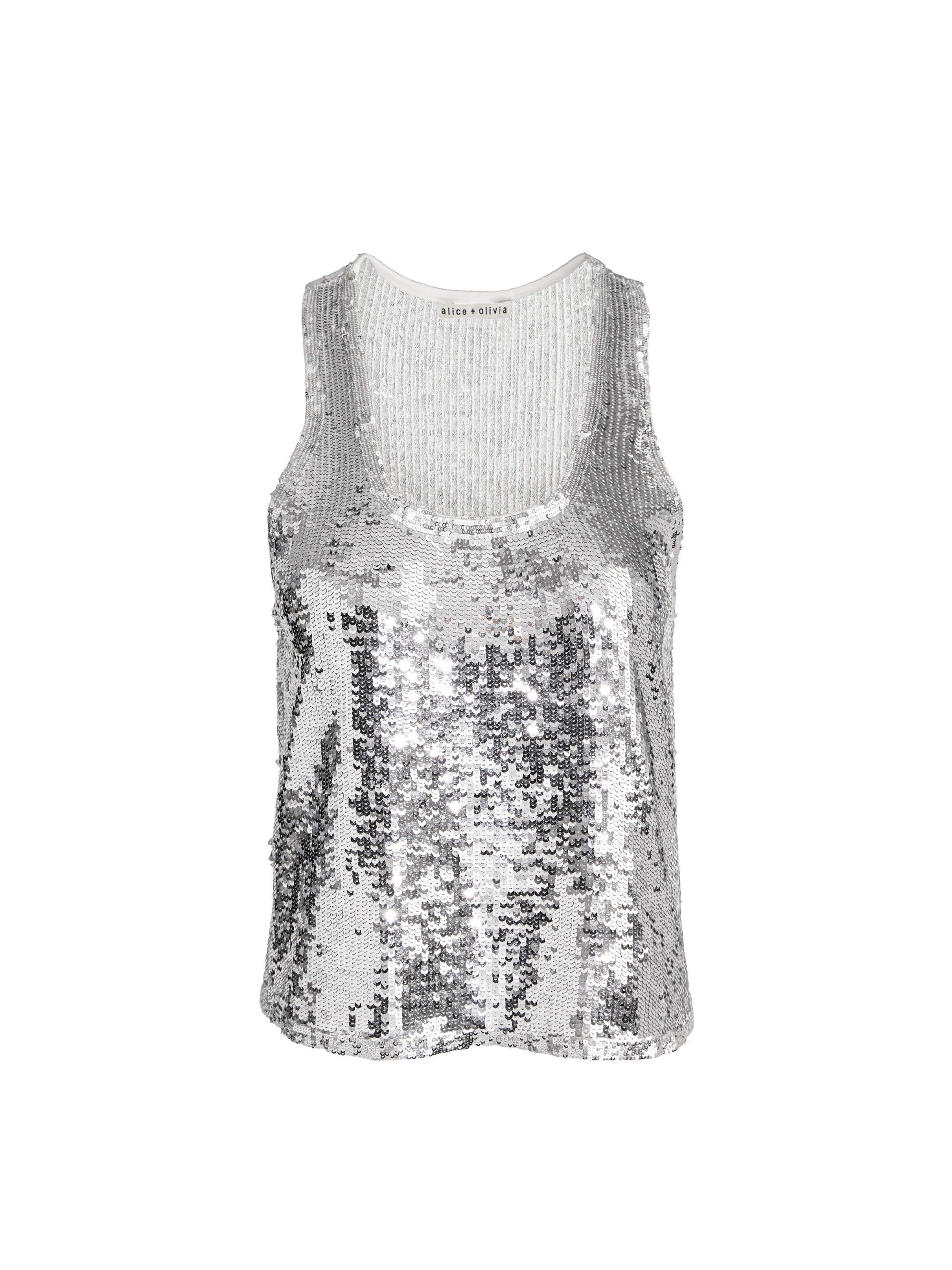 AVRIL SEQUIN BOXY TANK - 1