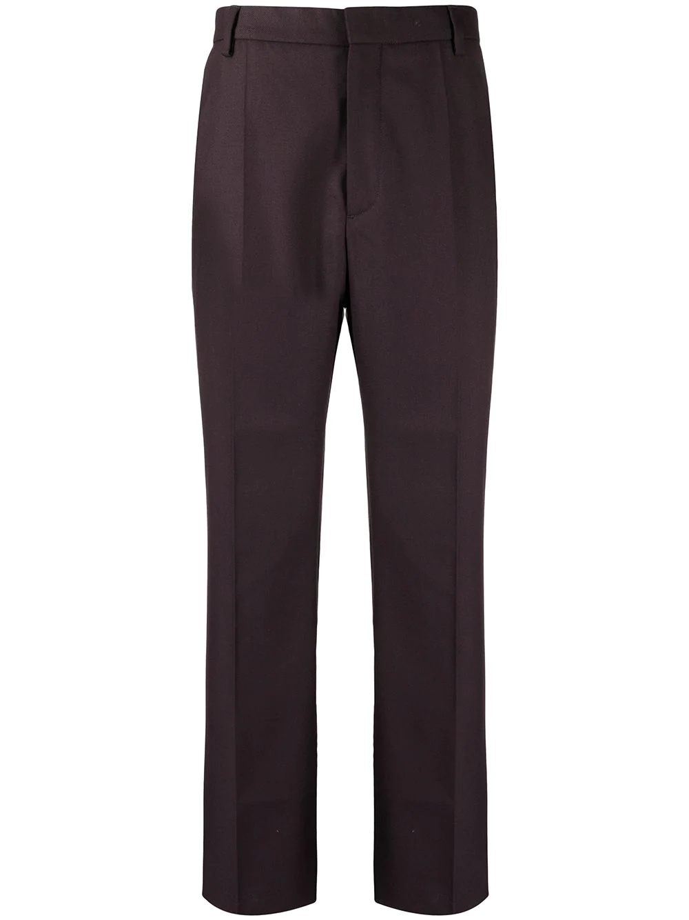 Jun twill straight-leg trousers - 1