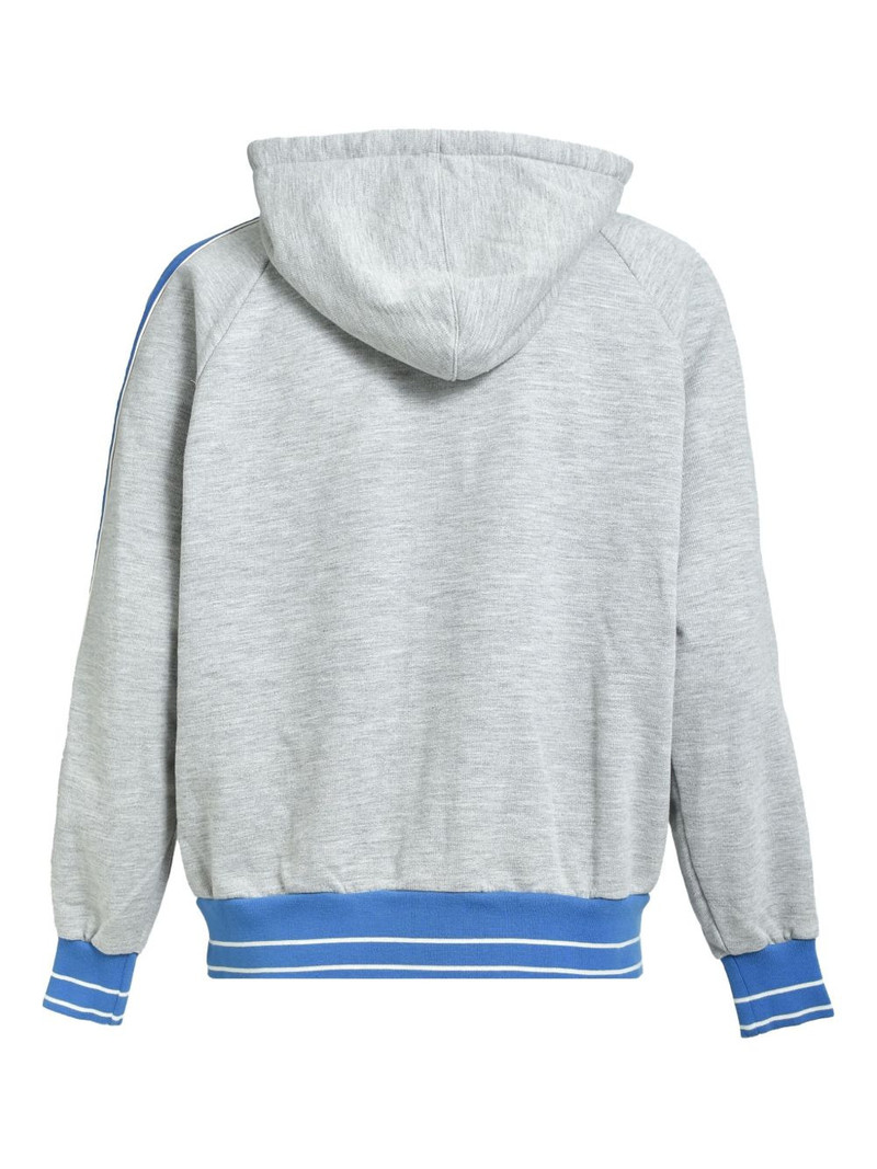 SAINT M×××××× stripe-trim hoodie outlook
