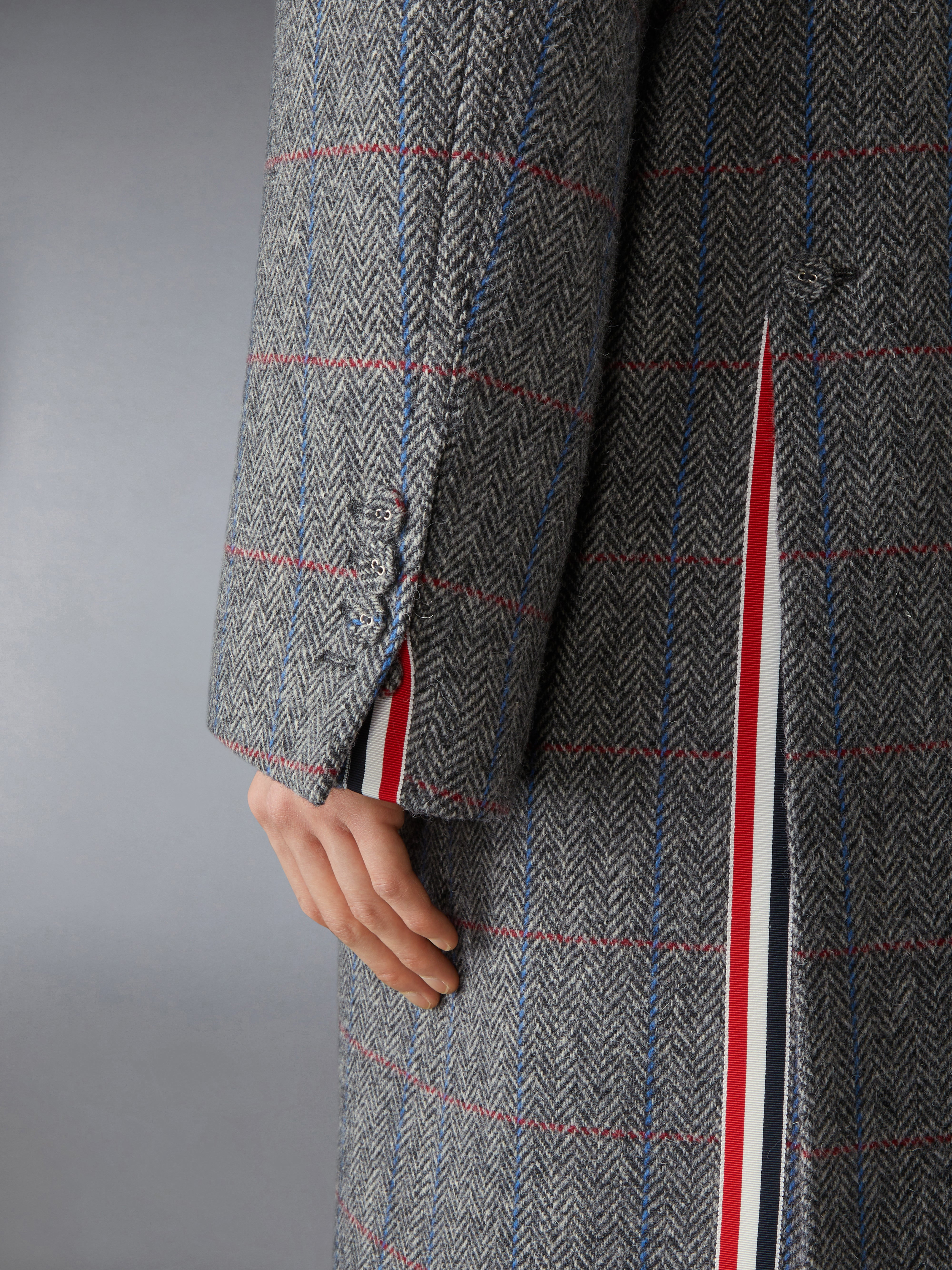 HUNTING TWEED OVERSIZED PEACOAT - 8