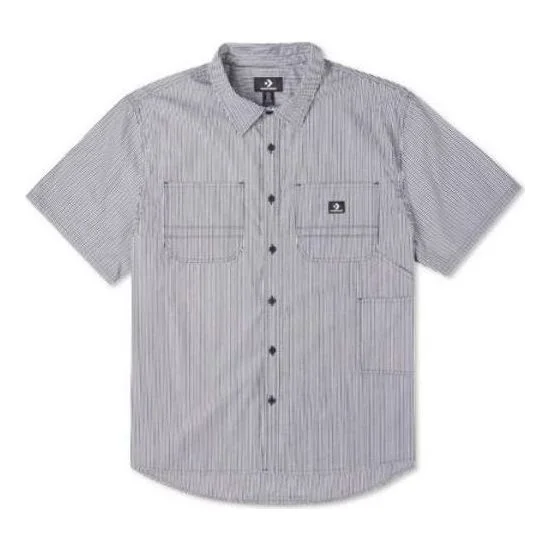 Converse Striped Woven Carpenter Button Down 'Grey' 10023411-A01 - 1