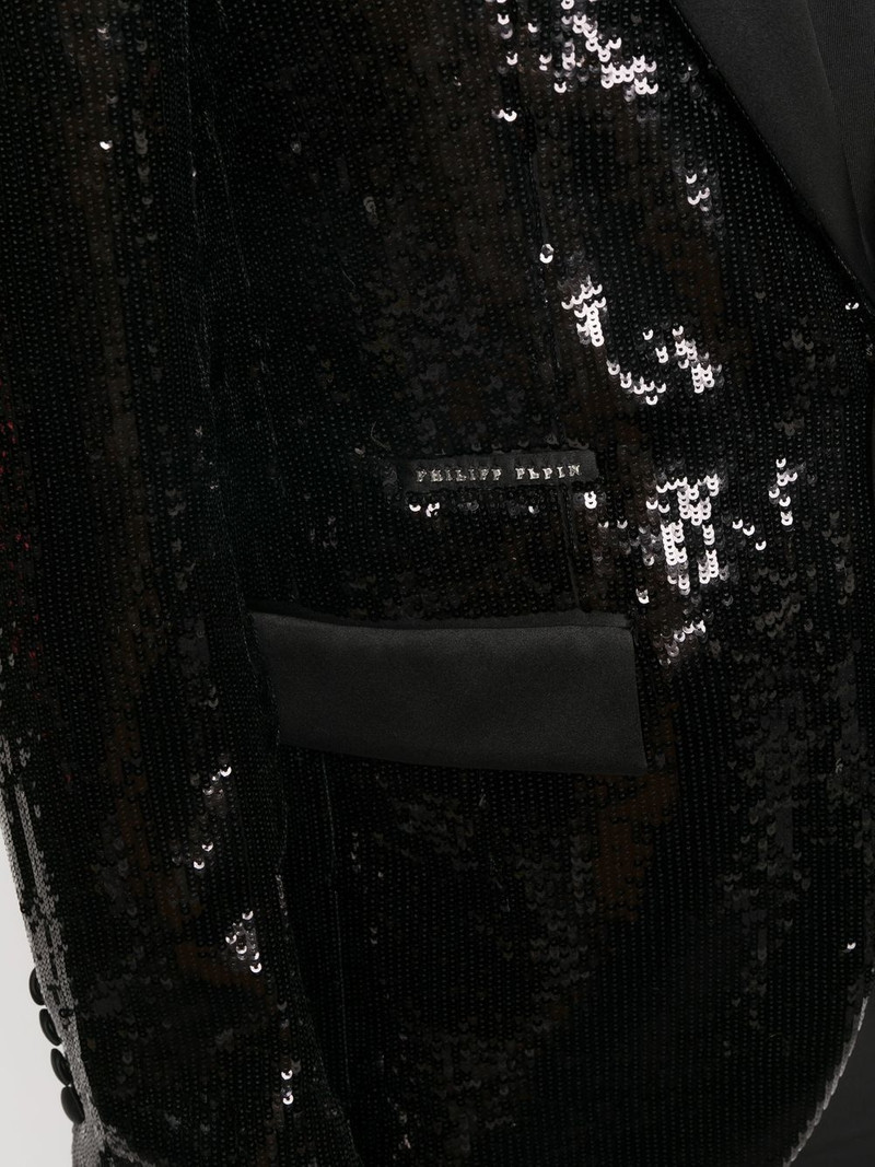 sequin single-breasted blazer 5