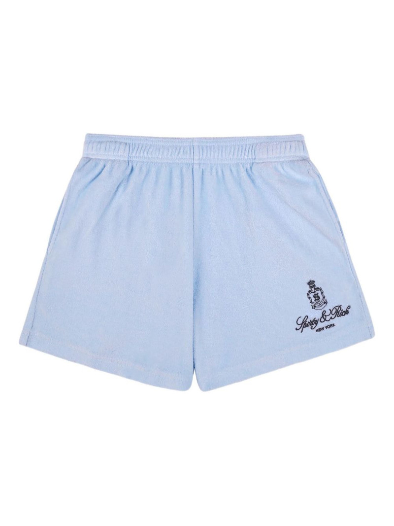 embroidered-logo shorts 1