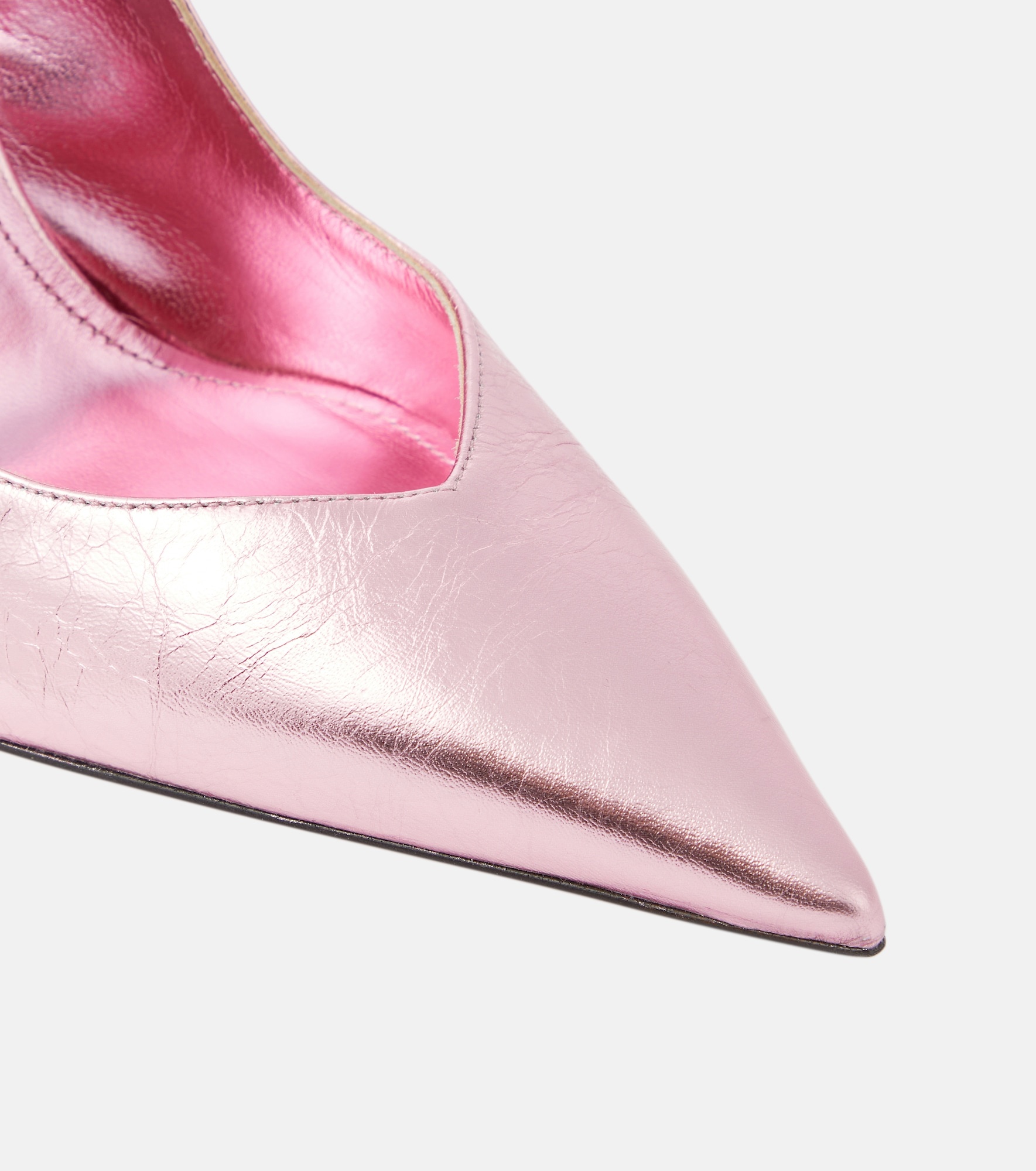 Cheope metallic leather slingback pumps - 6