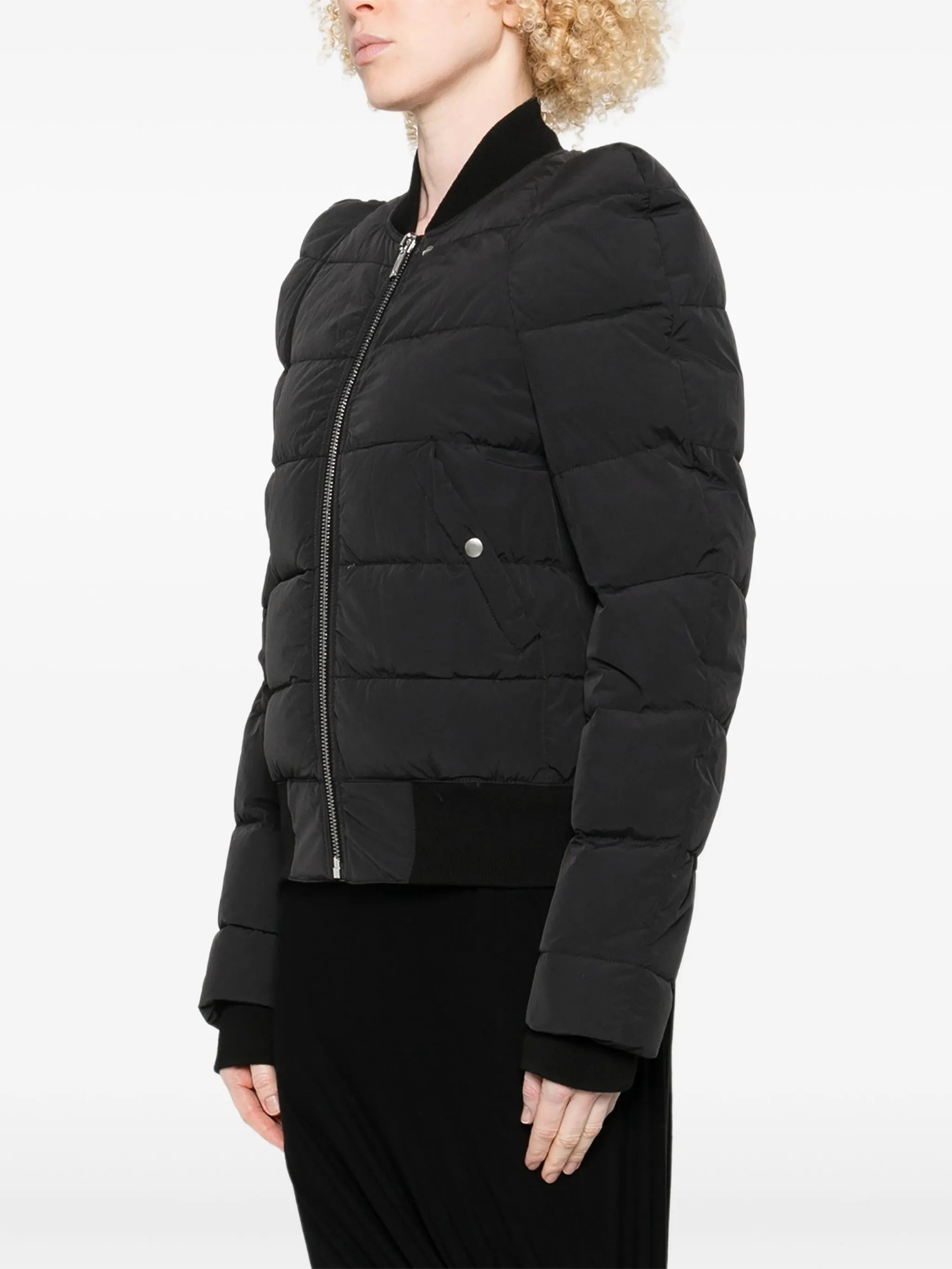 quilted zip-up puffer jacket - 3