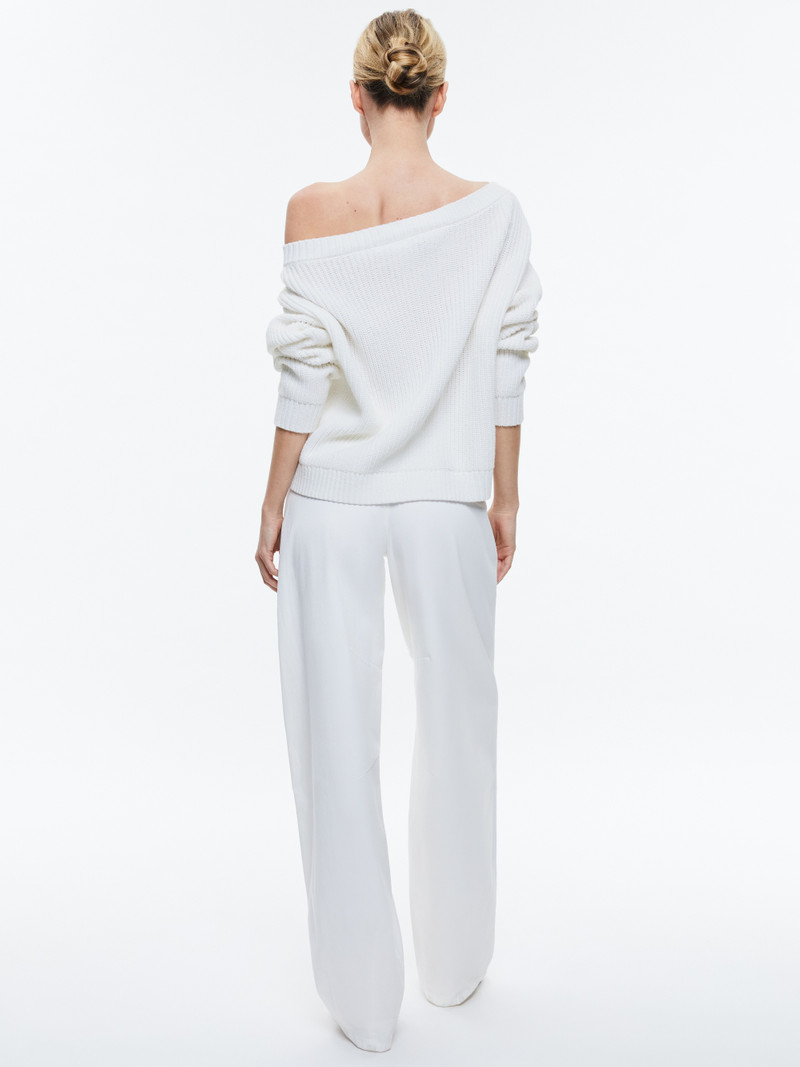 Alice + Olivia ALITA RELAXED V NECK PULLOVER outlook