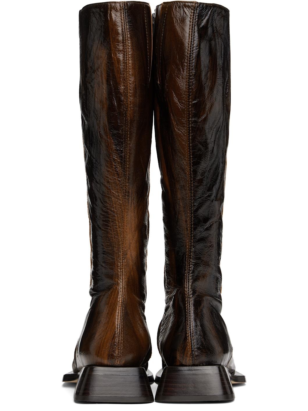 Brown Pats Tall Boots - 2