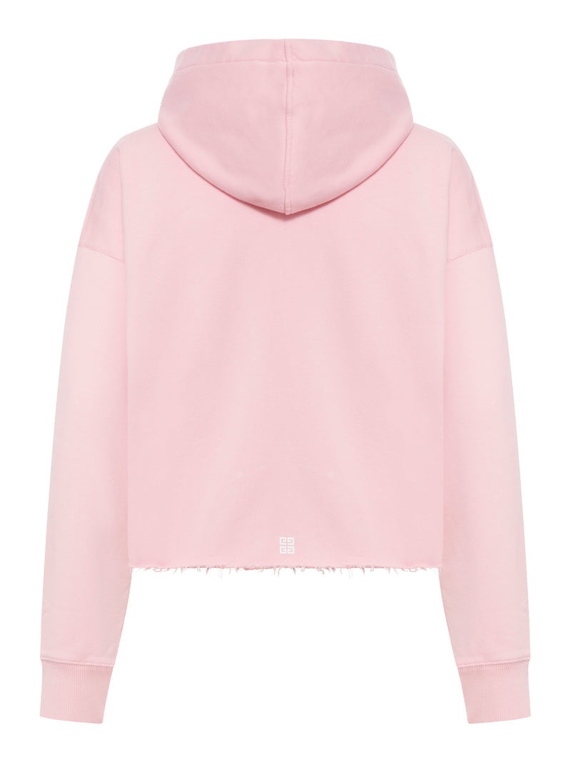 Givenchy Women Givenchy Archetype Short Hooded Sweatshirt In Brushed Fabric - 2