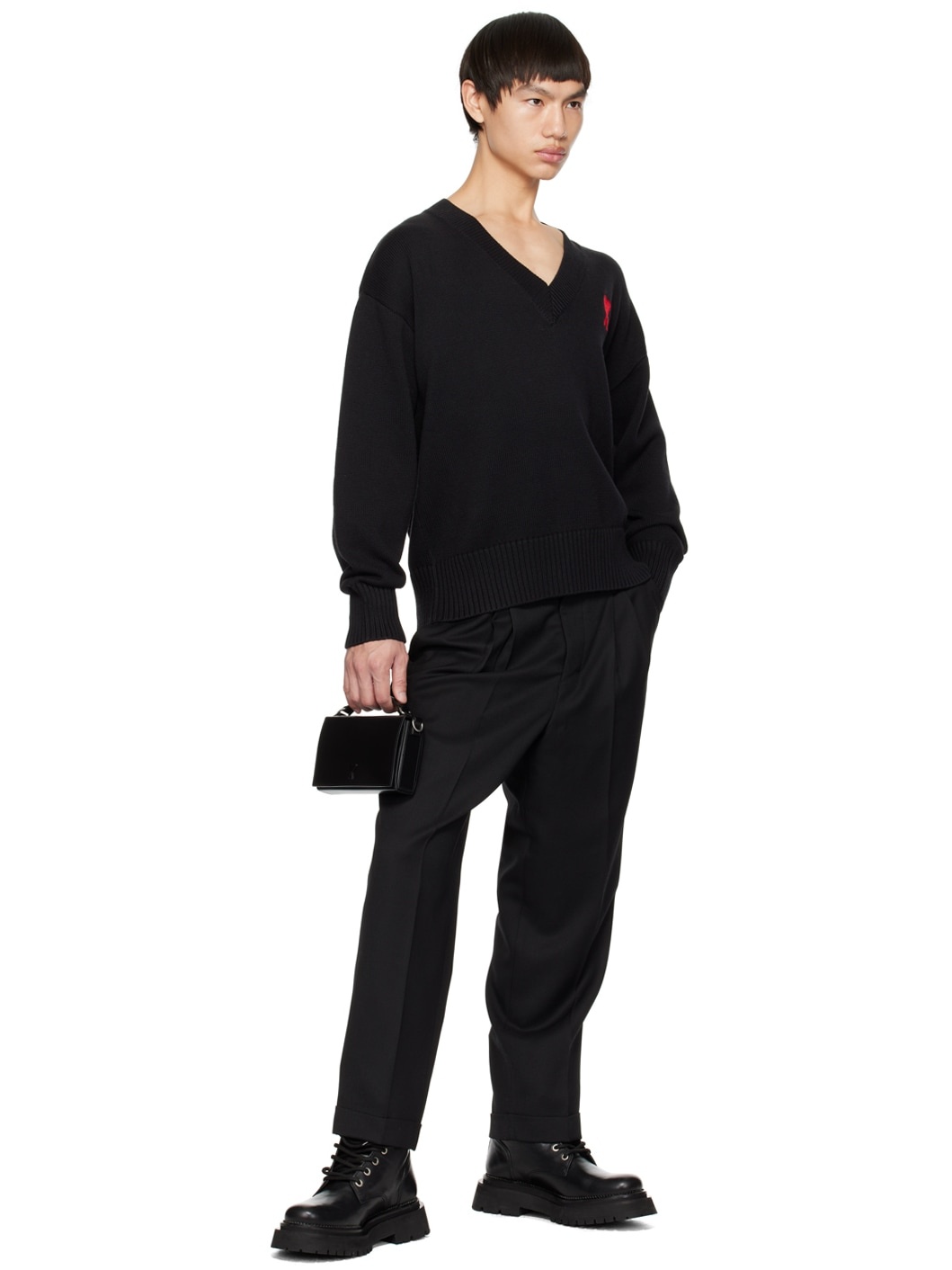Black Carrot Fit Trousers - 4