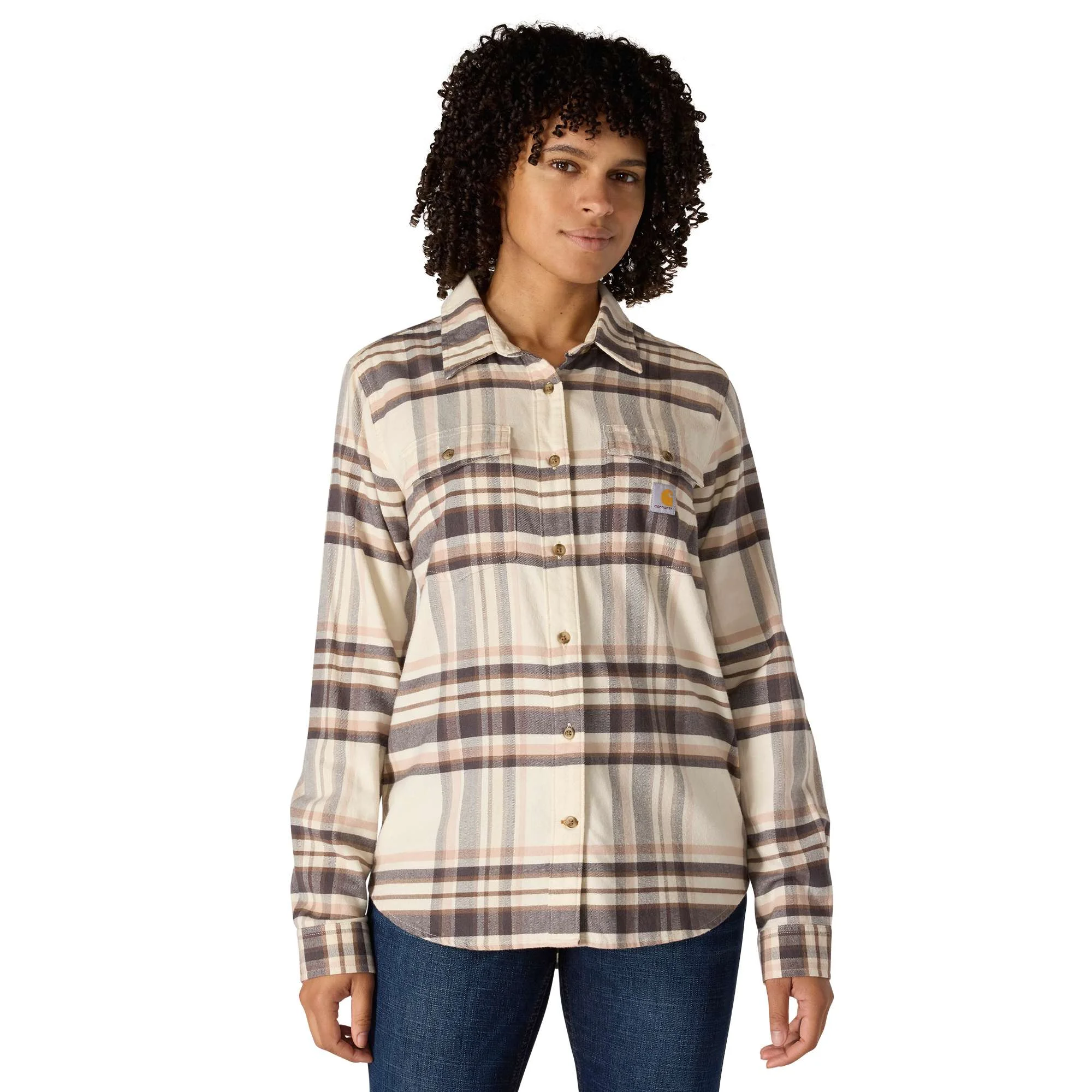 Women's TENCEL™ Fiber Series Relaxed Fit Plaid Shirt - 1