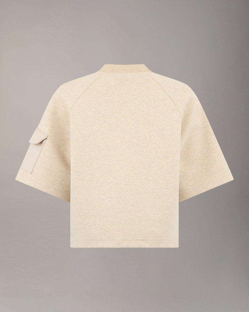 MIXED MEDIA NEOPRENE T-SHIRT 6
