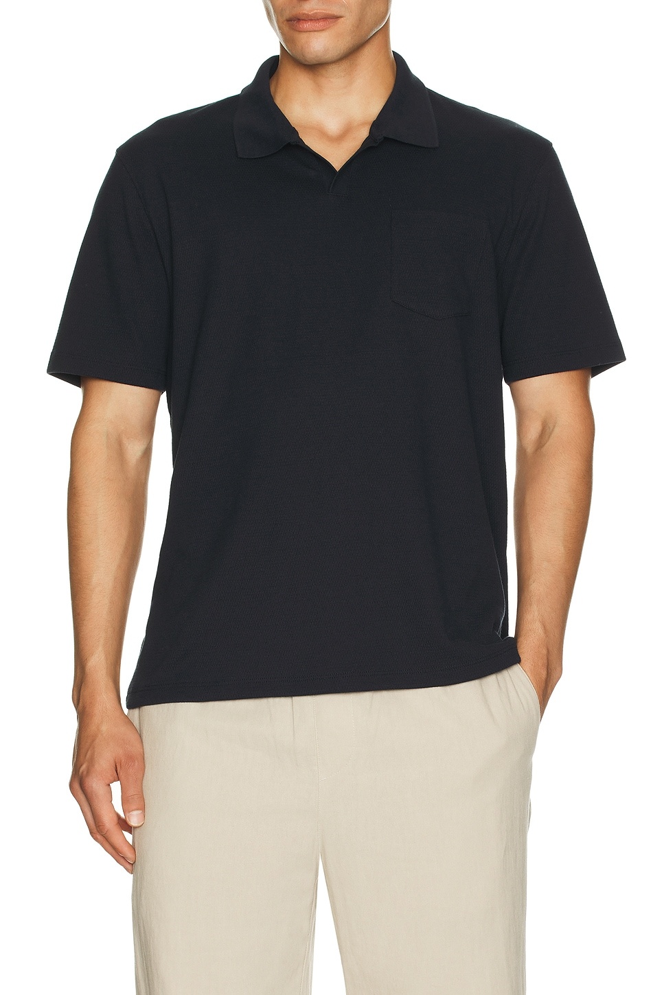 Mesh Knit Johnny Collared Shirt - 3