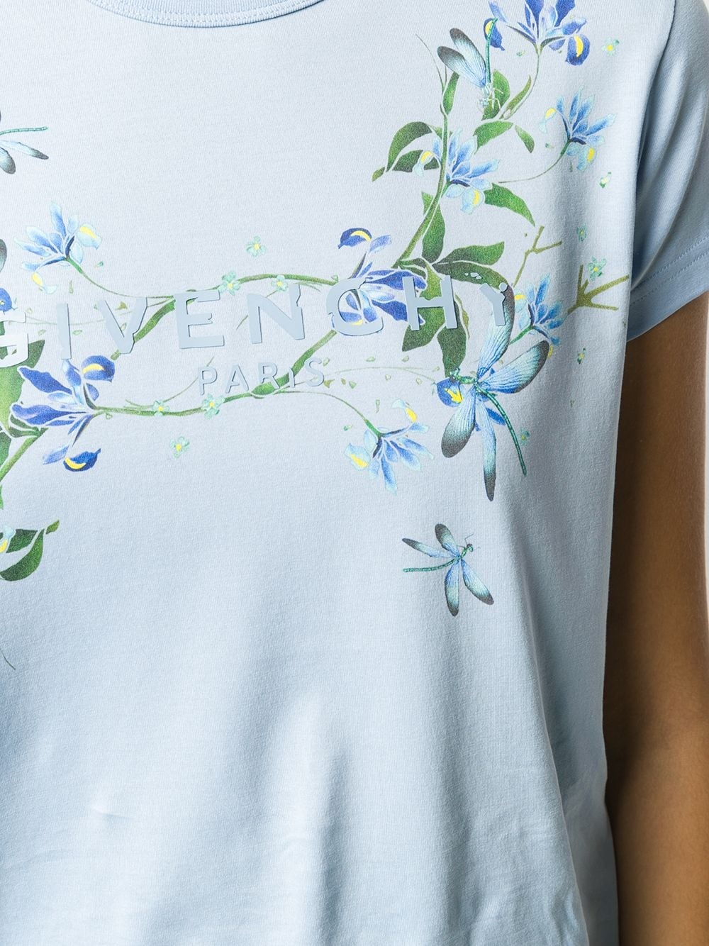 floral print T-shirt - 5