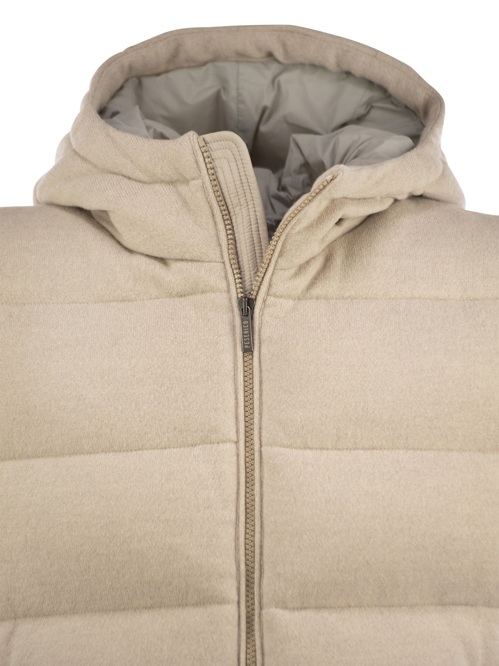 Peserico - Peserico Men Goose Down Vest In Wool And Cashmere - 4