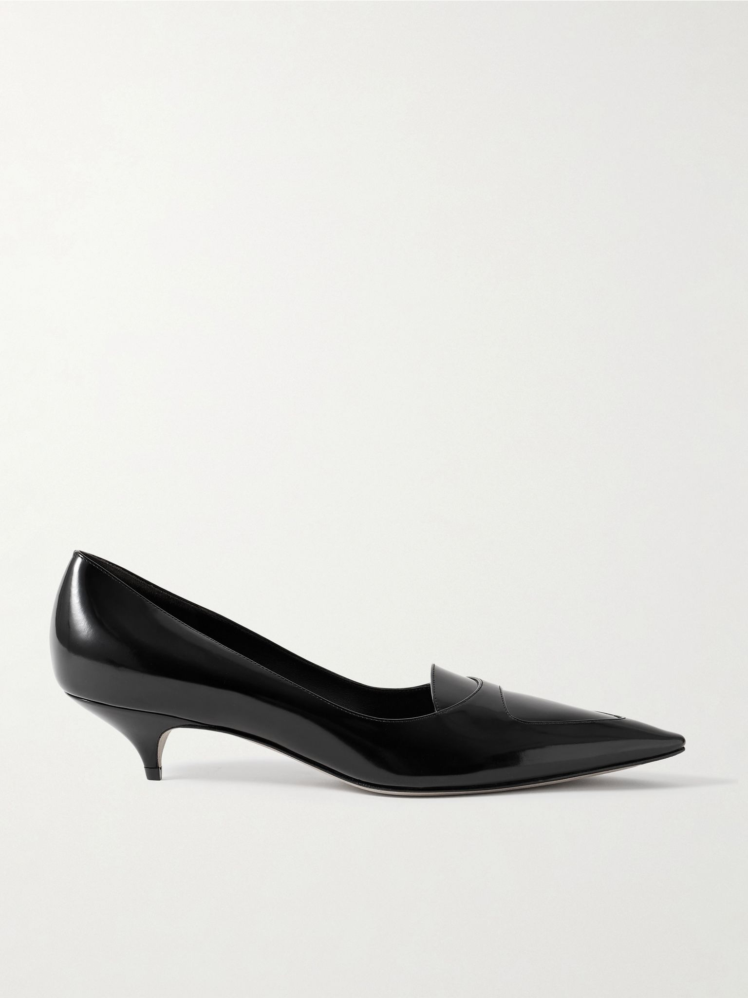 Viv glossed-leather pumps Black - 1