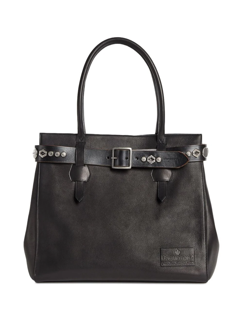 leather tote bag - 1
