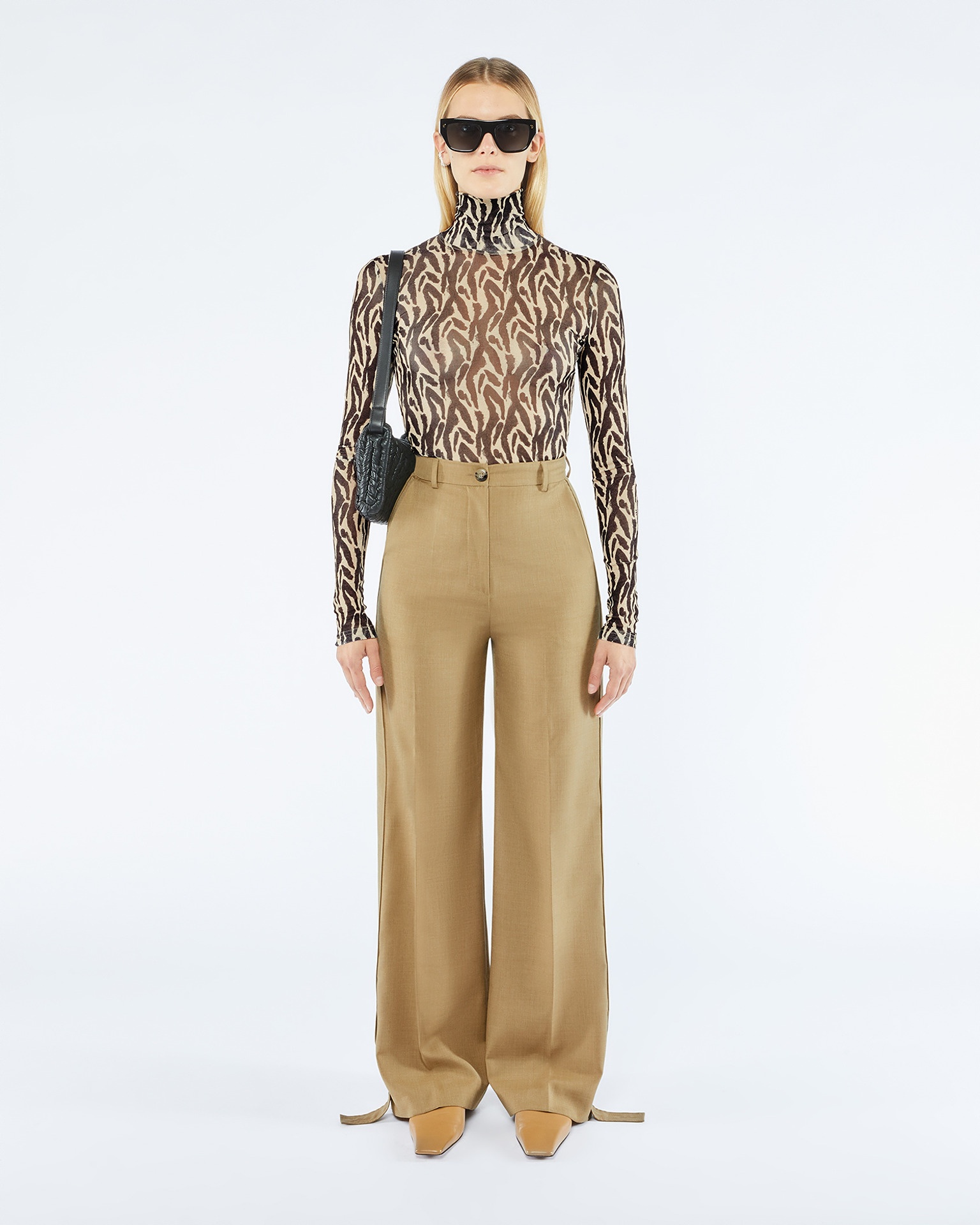 BIDA - Wool-blend pants - Taupe - 2