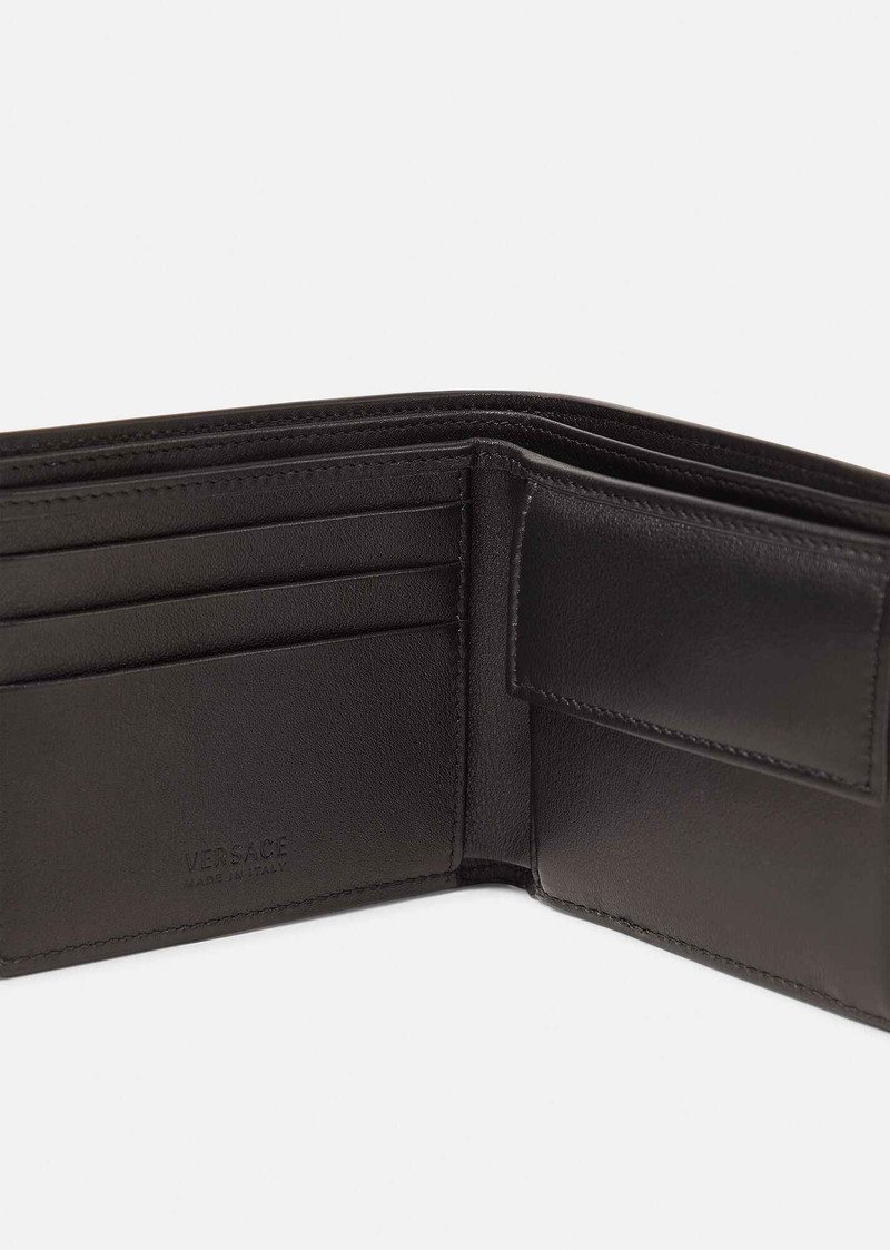 VERSACE Greca Leather Bifold Wallet outlook