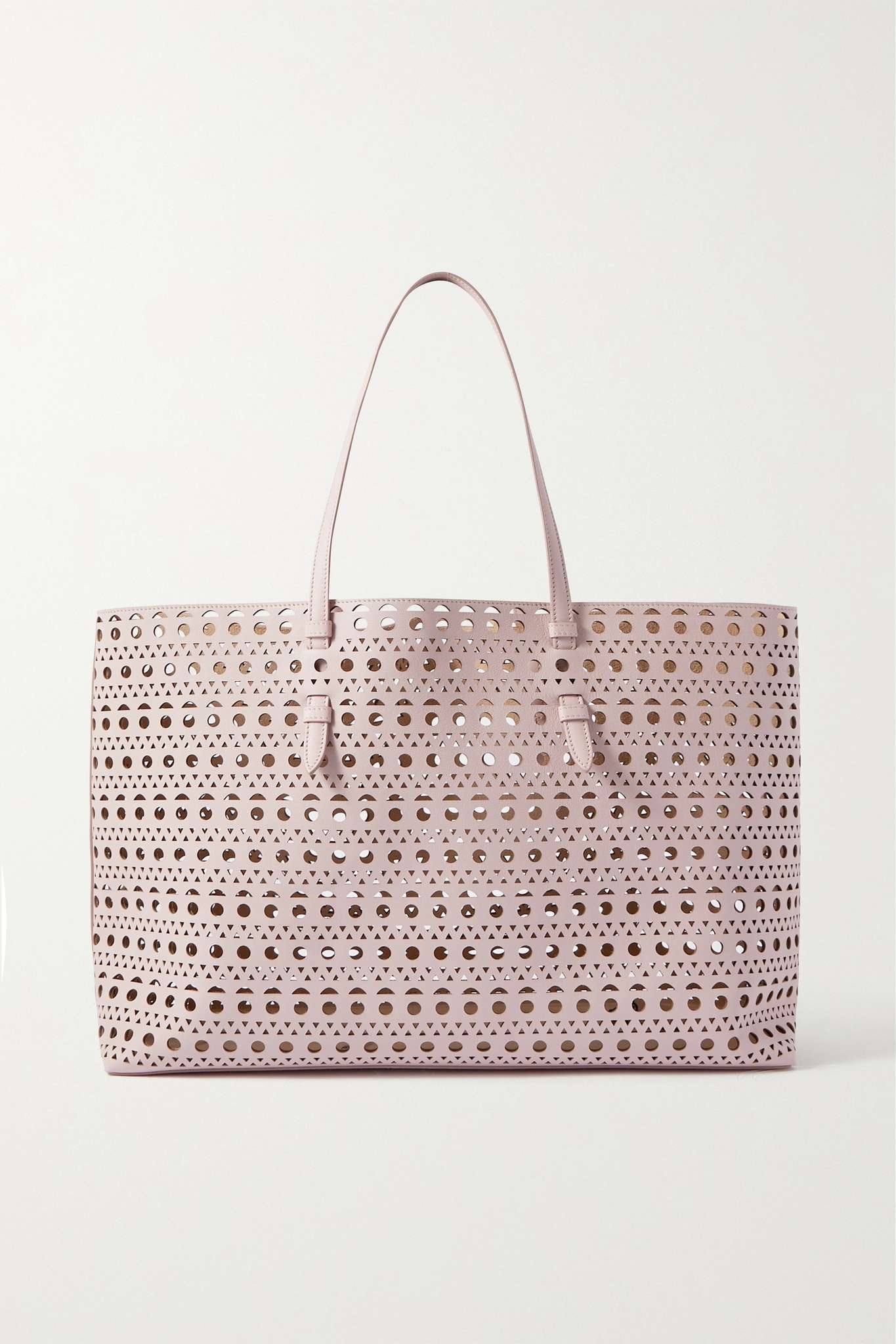 Mina 44 laser-cut leather tote - 1