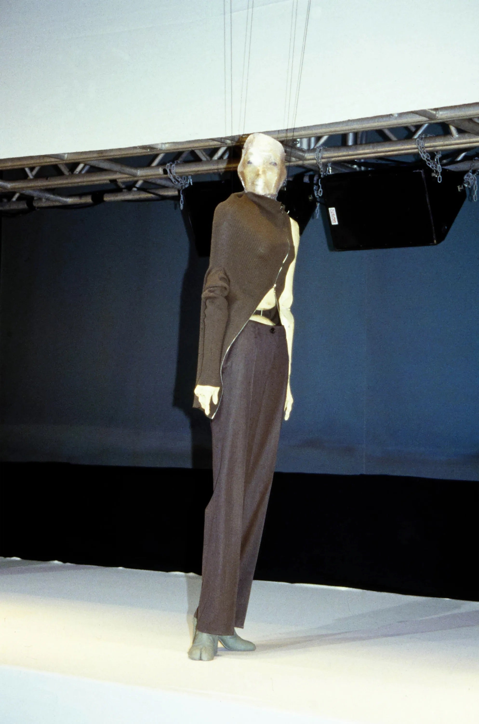 Maison Martin Margiela Fall 1998 'Flat' Collection Green Envelope Knit Jacket - 4