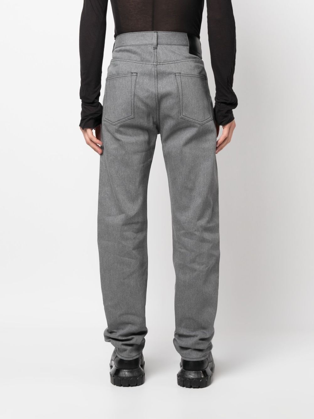 straight-leg cotton jeans - 5