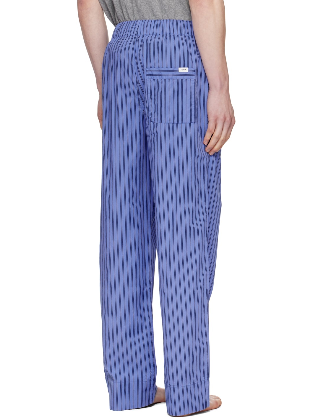 Navy Poplin Pyjama Pants - 3