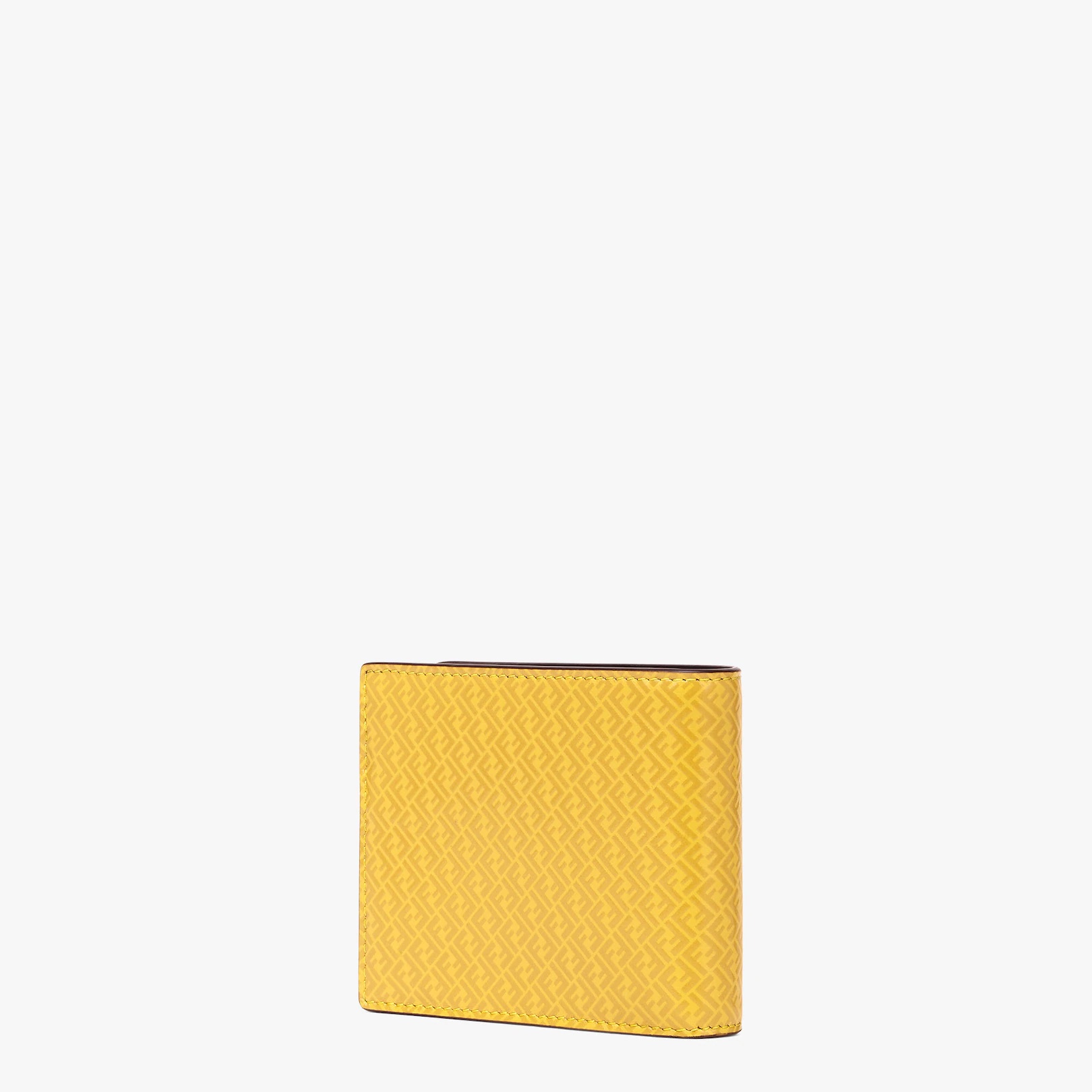 Yellow leather bi-fold wallet - 2